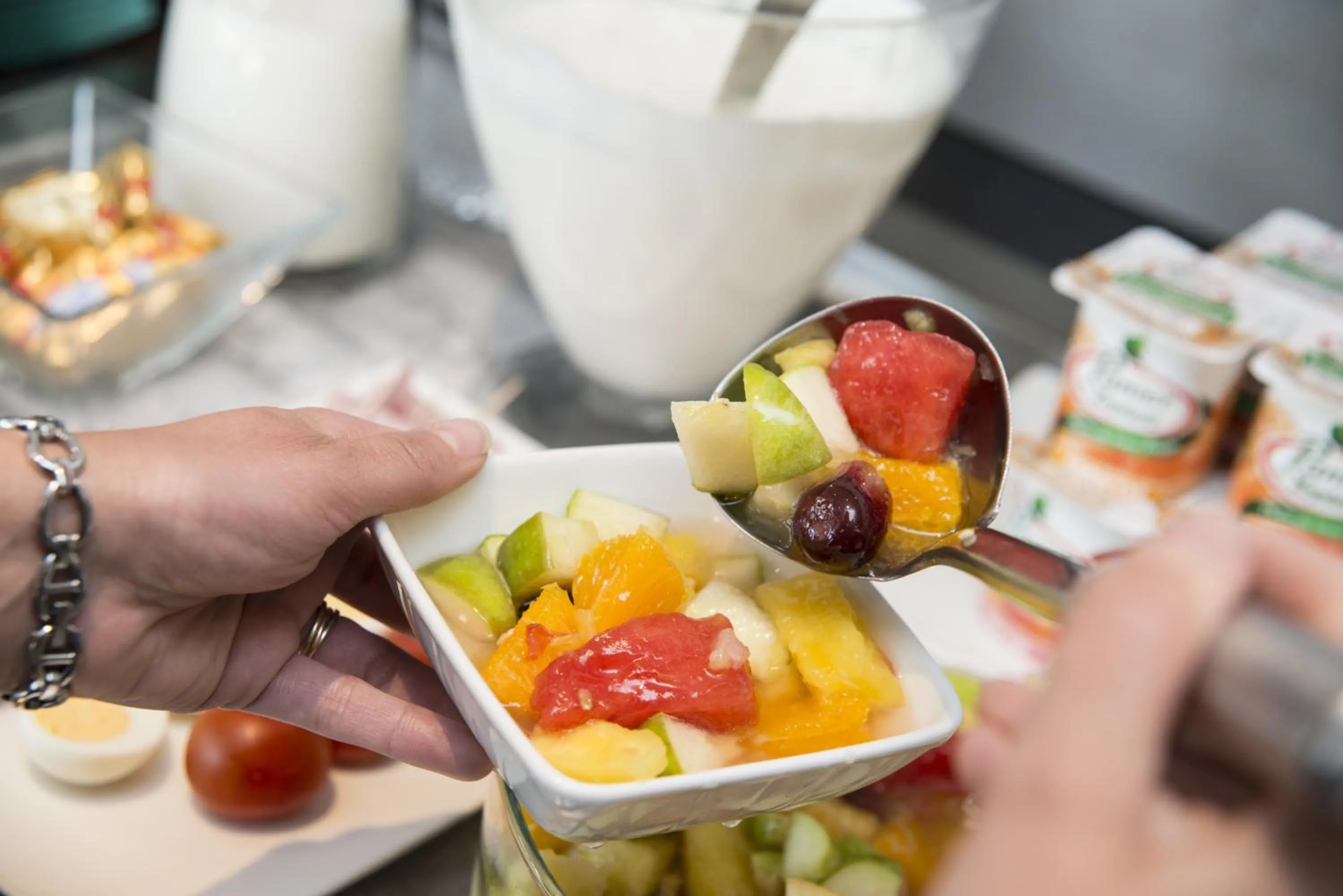 Buffet breakfast in Hôtel Pont Rouge , Carcassonne