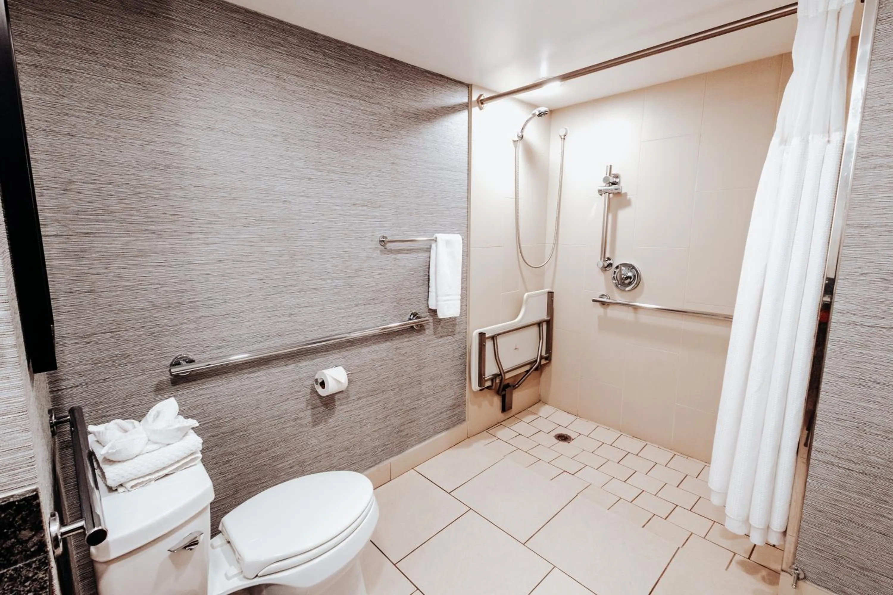 Shower in DoubleTree Suites by Hilton Hotel & Conference Center Chicago-Downers Grove