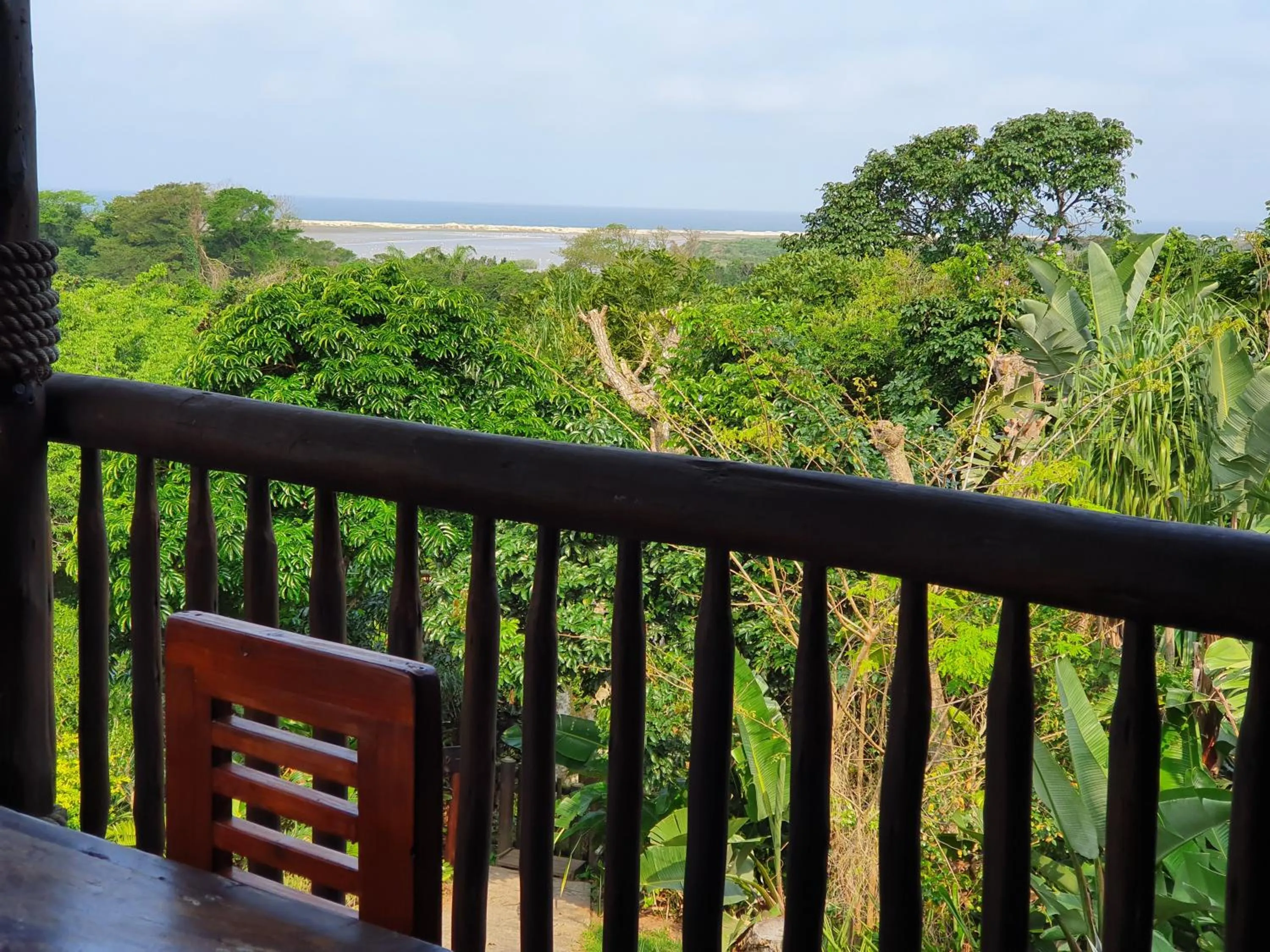 Sea view in Ndiza Lodge and Cabanas