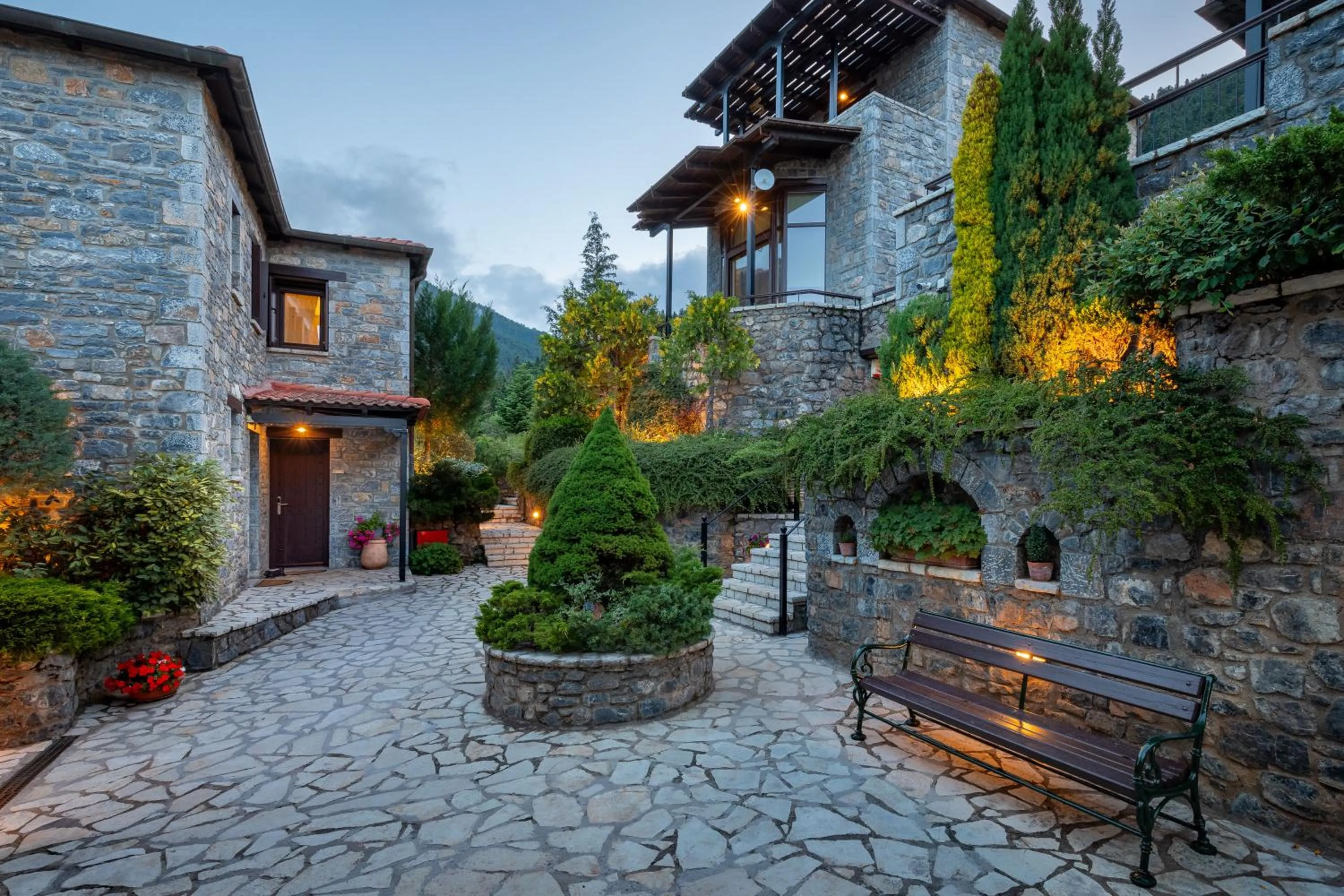 Property building in Ostra Menalon Luxury Suites