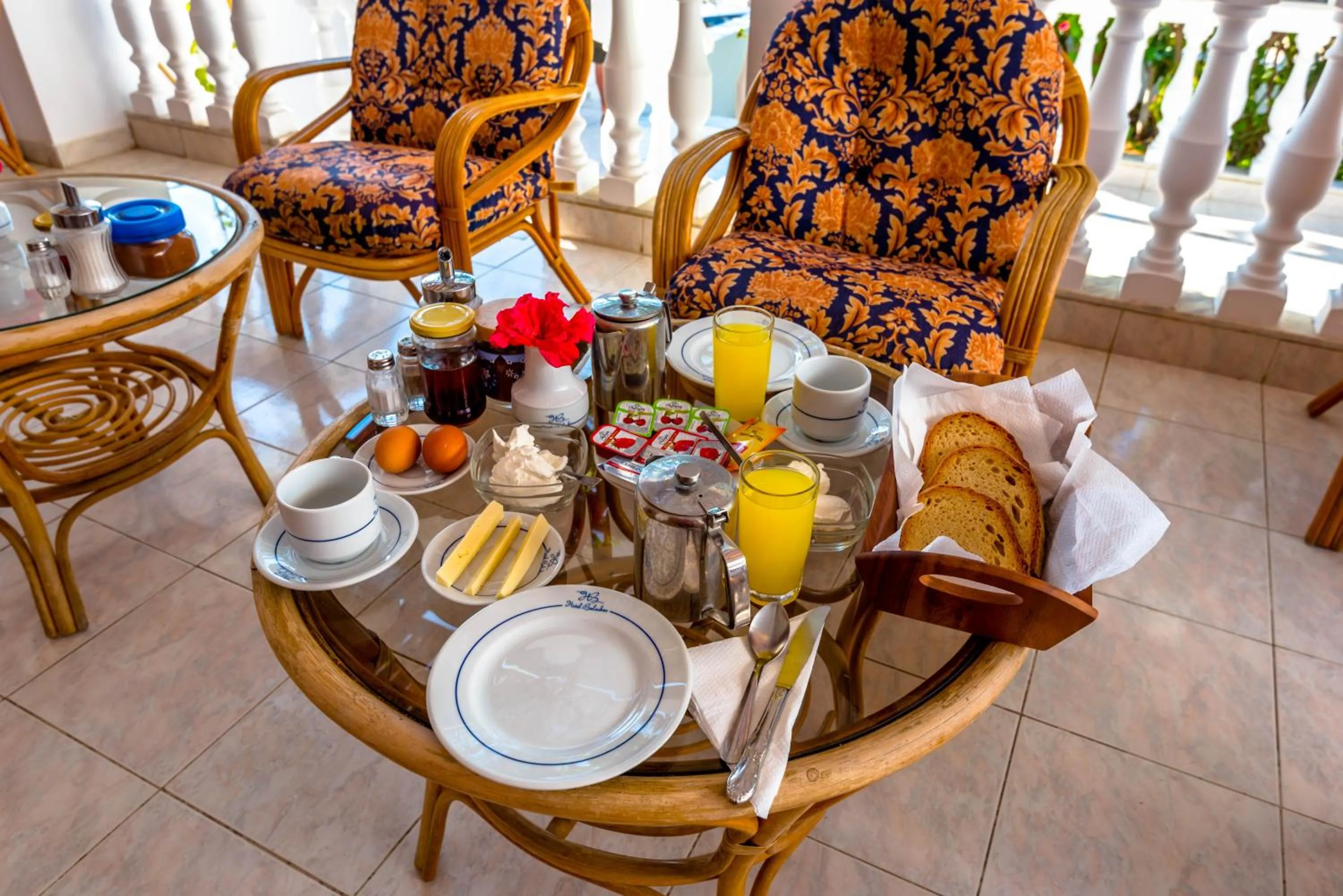 Continental breakfast in Balaskas Hotel