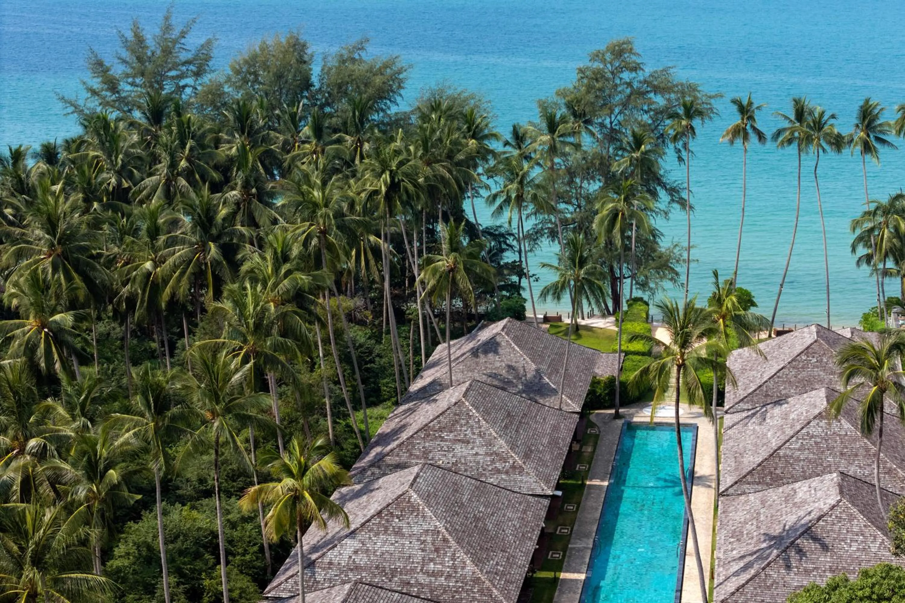 Pool view in Nikki Beach Resort & Spa Koh Samui