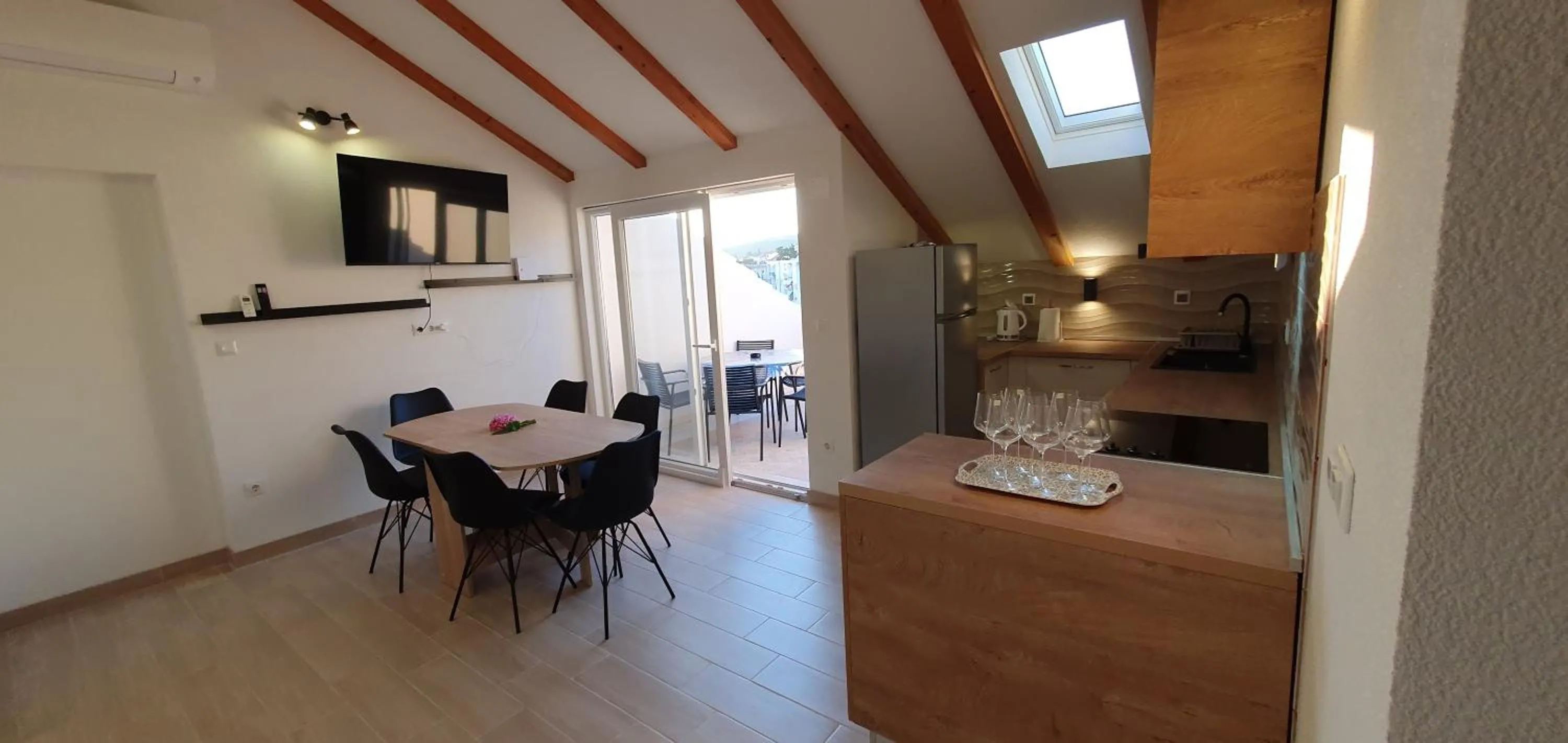 Seating area in Apartments and Rooms Zvjezdana