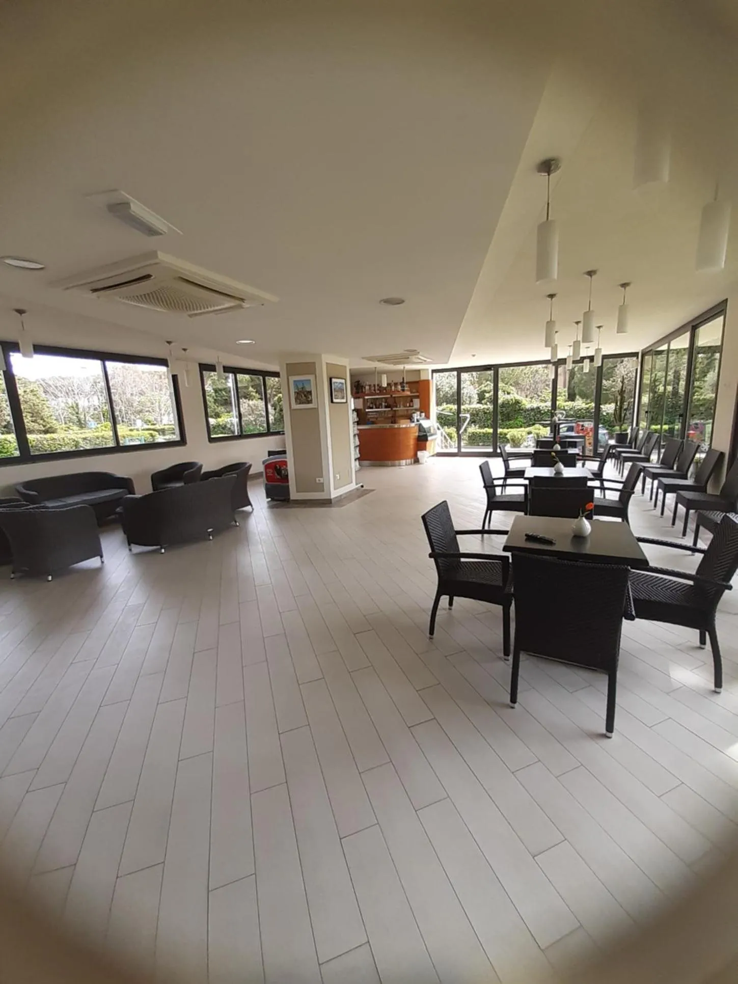 Seating area in Hotel Flora