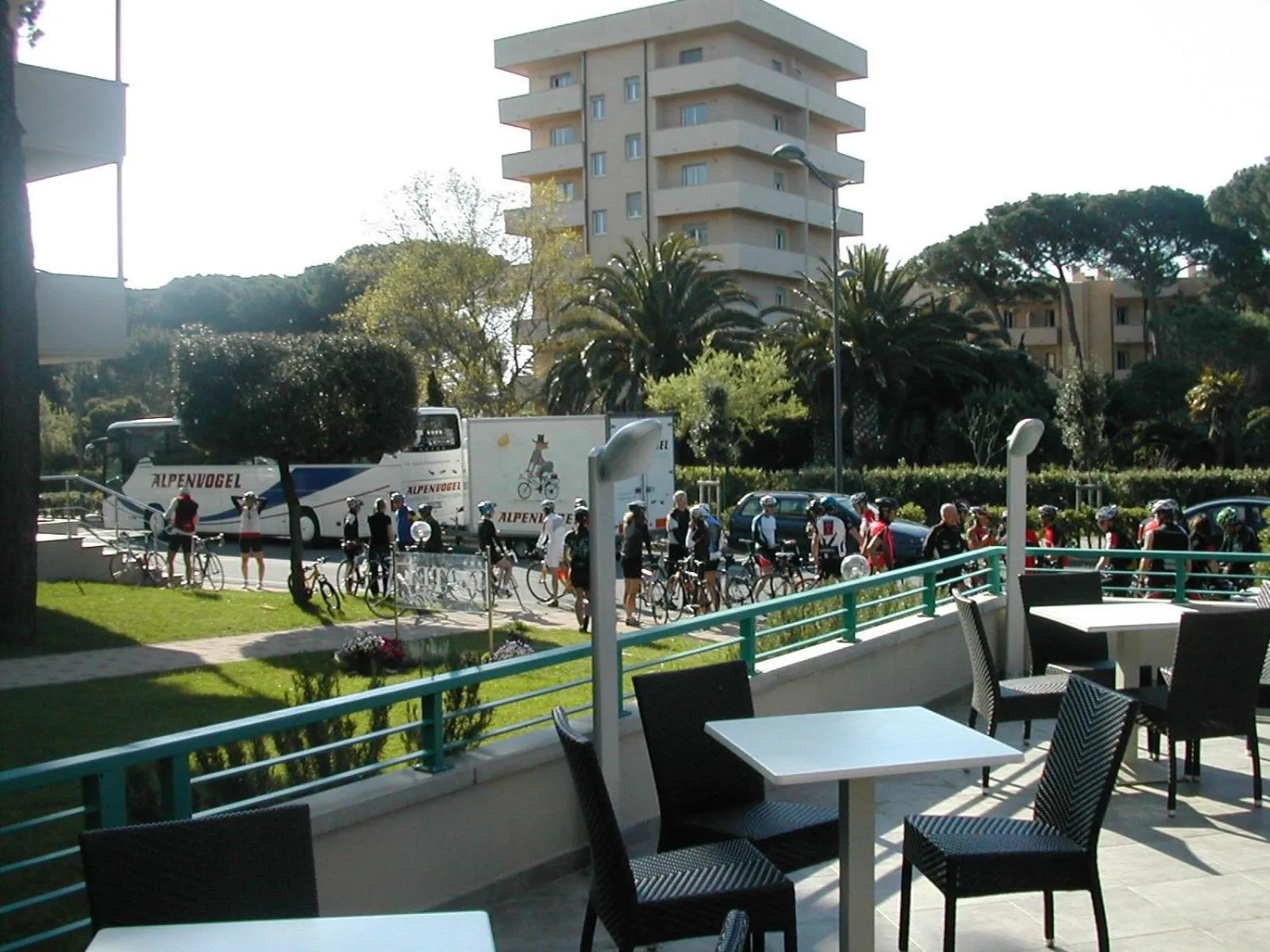 Patio in Hotel Flora