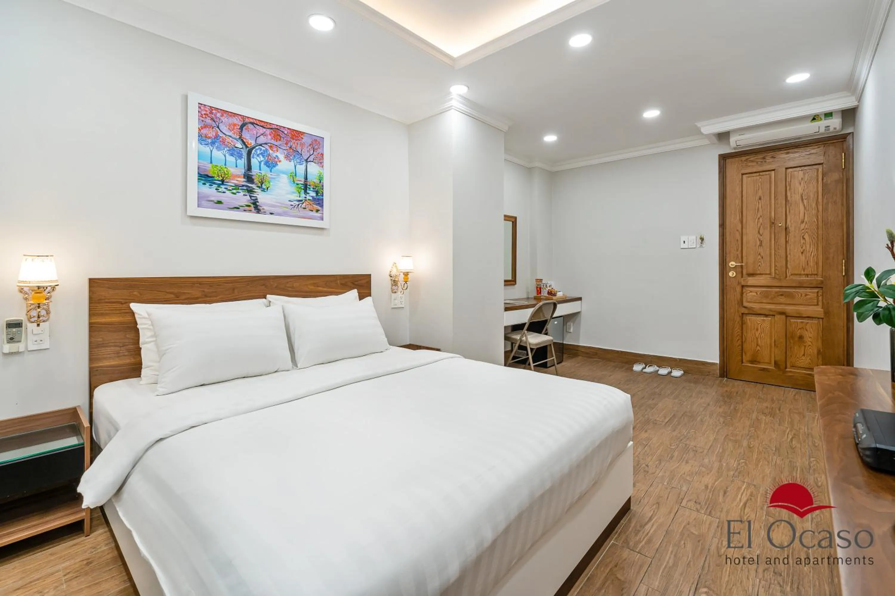 Bed in El Ocaso Hotel and Apartments