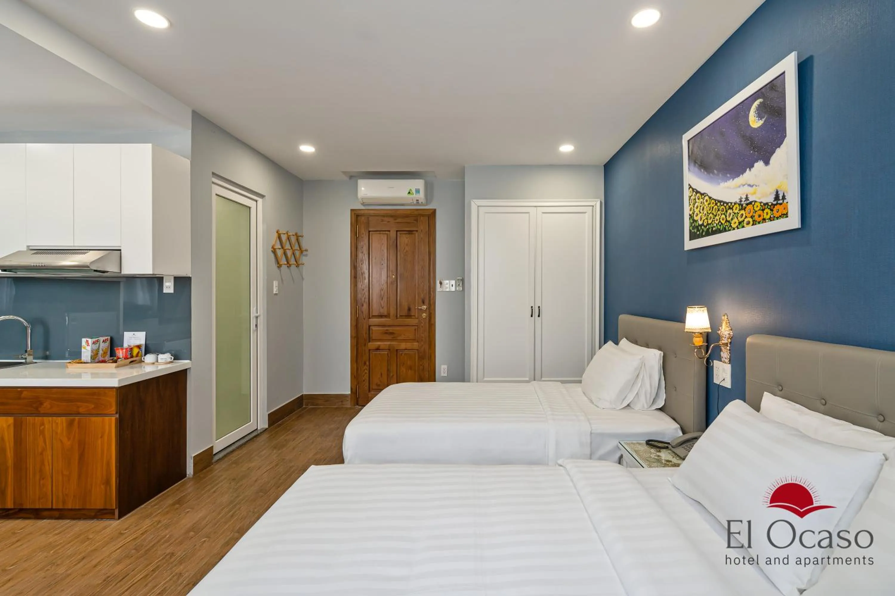 Bed in El Ocaso Hotel and Apartments