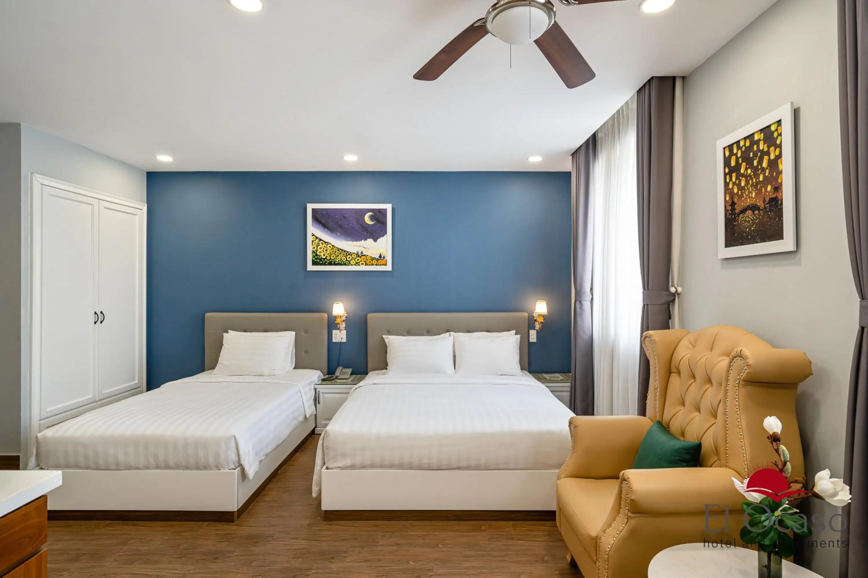 Bed in El Ocaso Hotel and Apartments