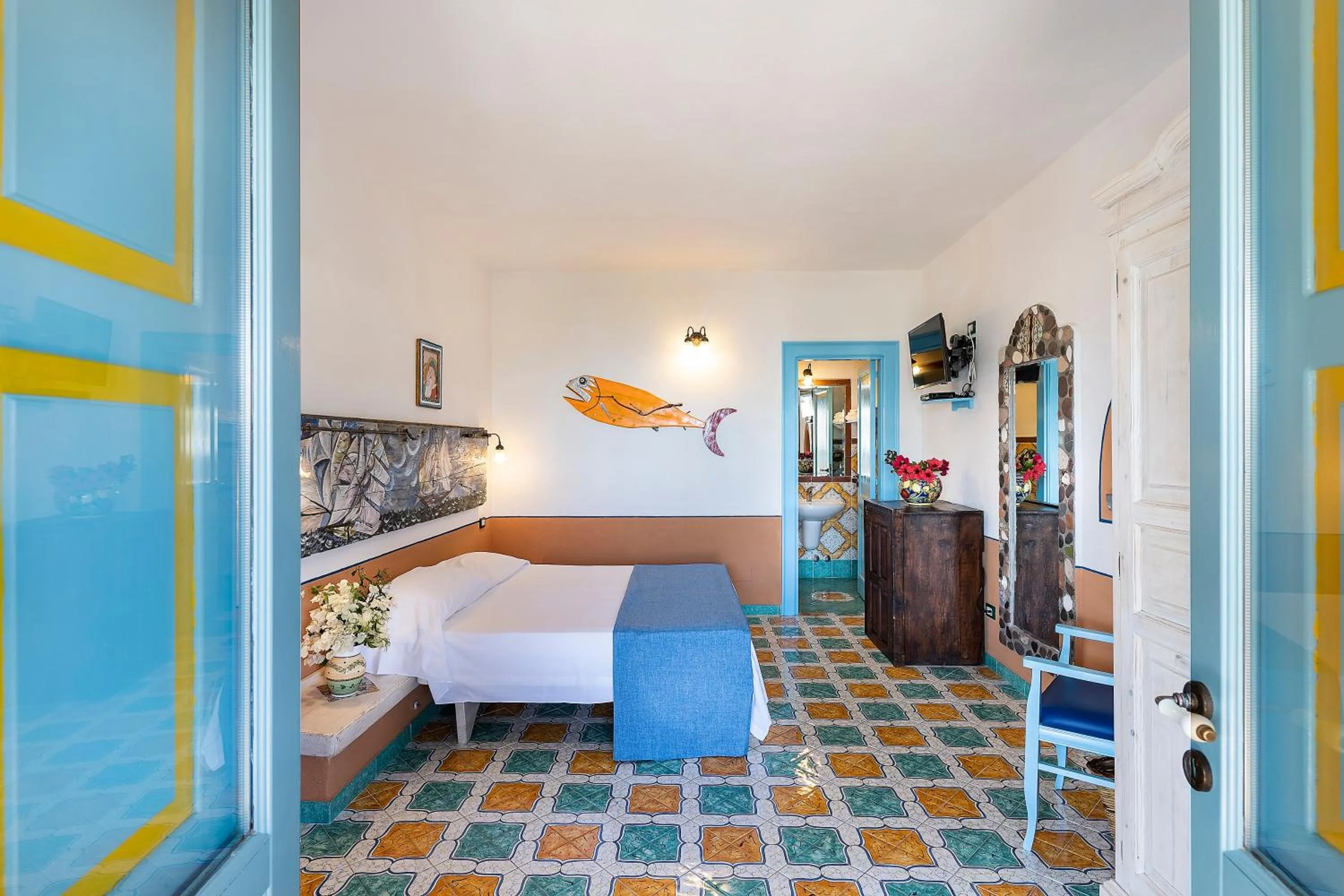 Bed in Hotel Mamma Santina