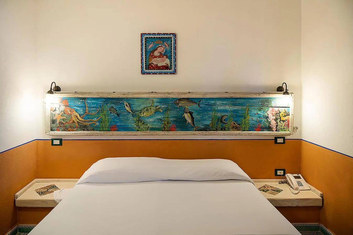 Bed in Hotel Mamma Santina