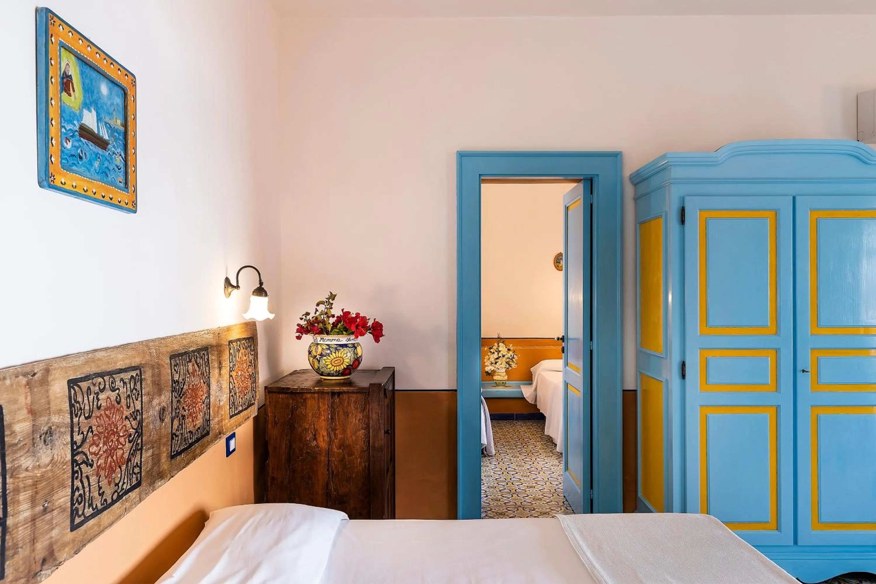 Bed in Hotel Mamma Santina