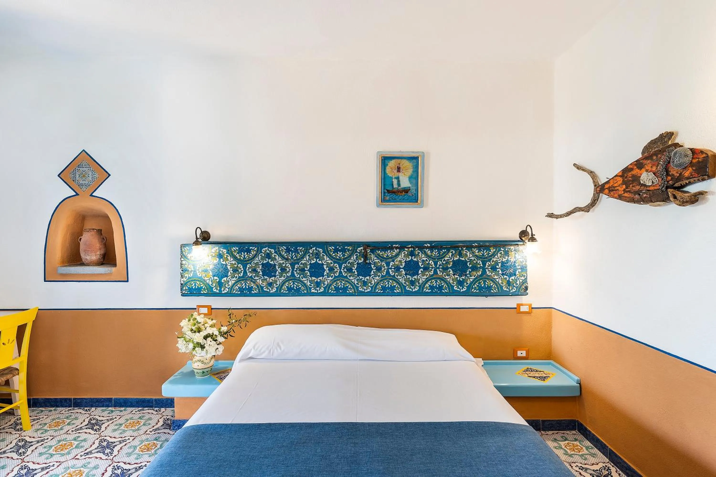 Bed in Hotel Mamma Santina