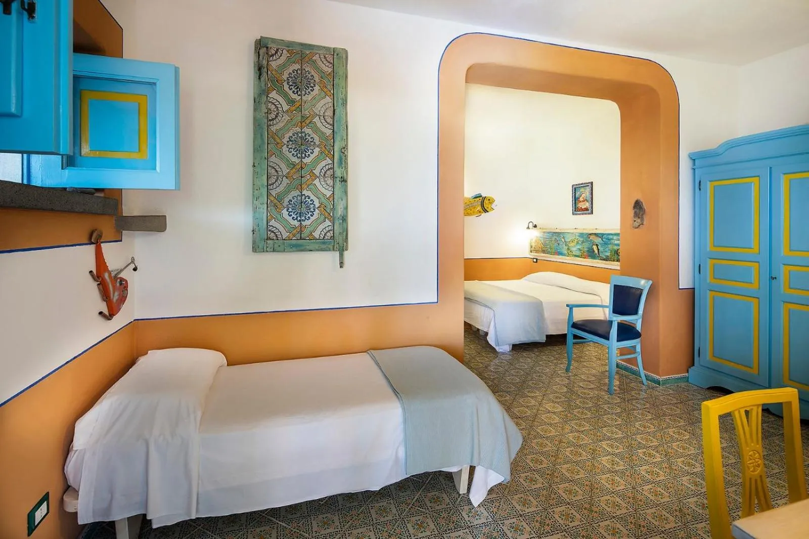 Bed in Hotel Mamma Santina