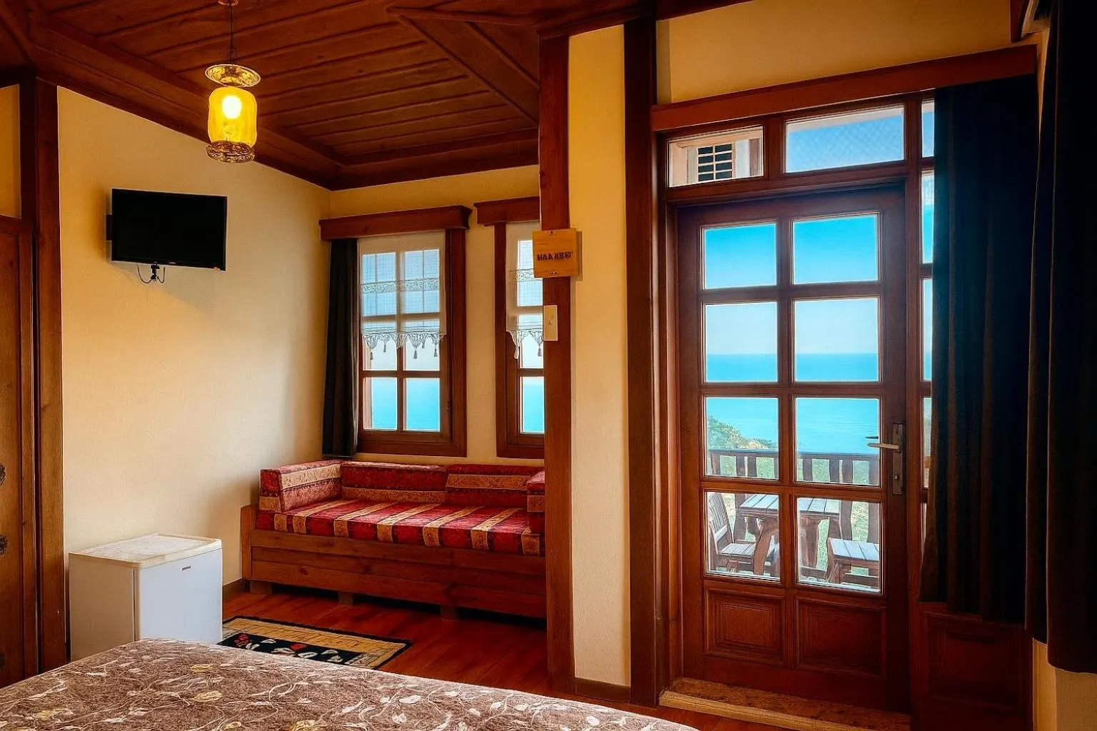 Bed in Kaf Dagi Konak Hotel