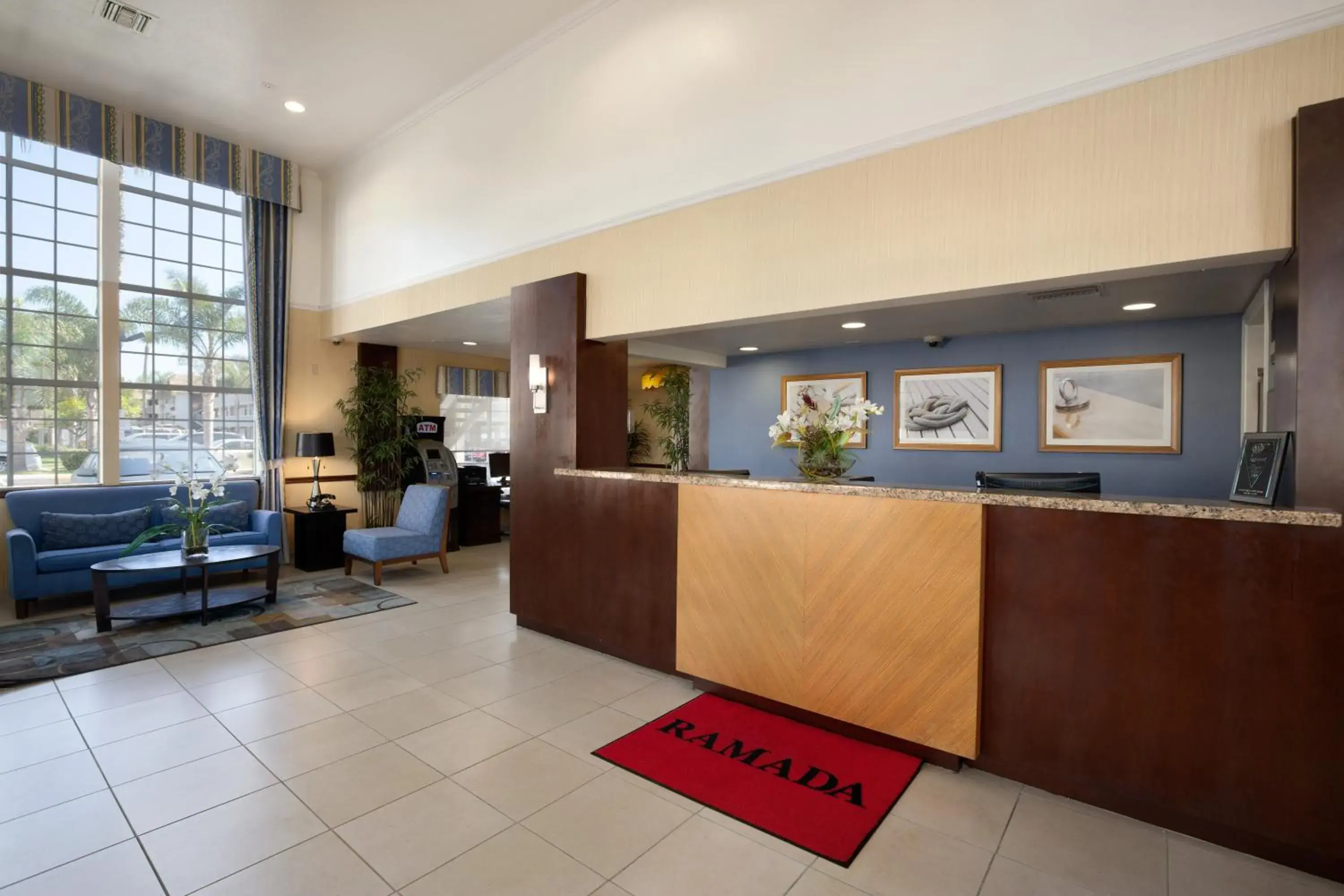 Lobby or reception in Ramada by Wyndham Costa Mesa/Newport Beach Lobby or reception in Ramada by Wyndham Costa Mesa/Newport Beach