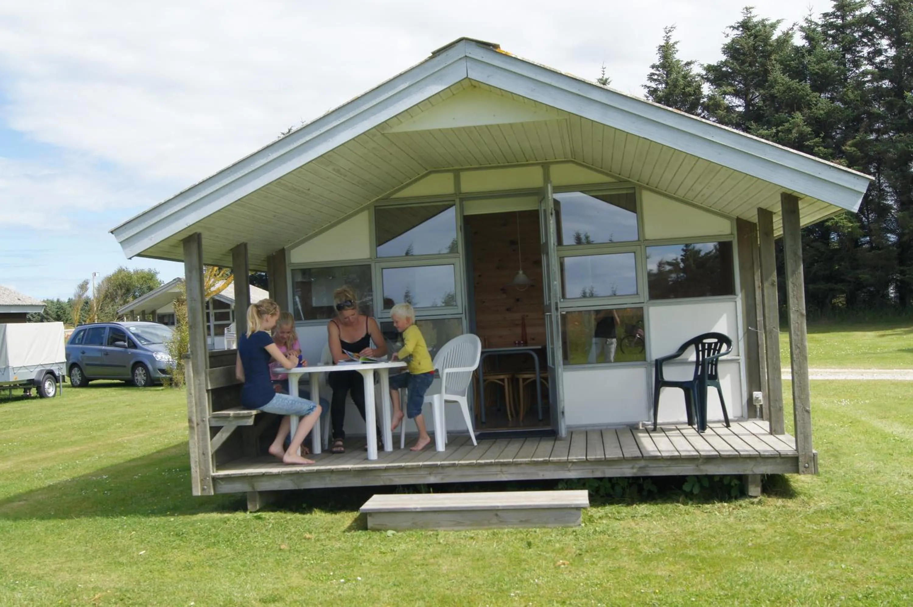 Balcony/Terrace in Gl. Klitgaard Camping & Cottages