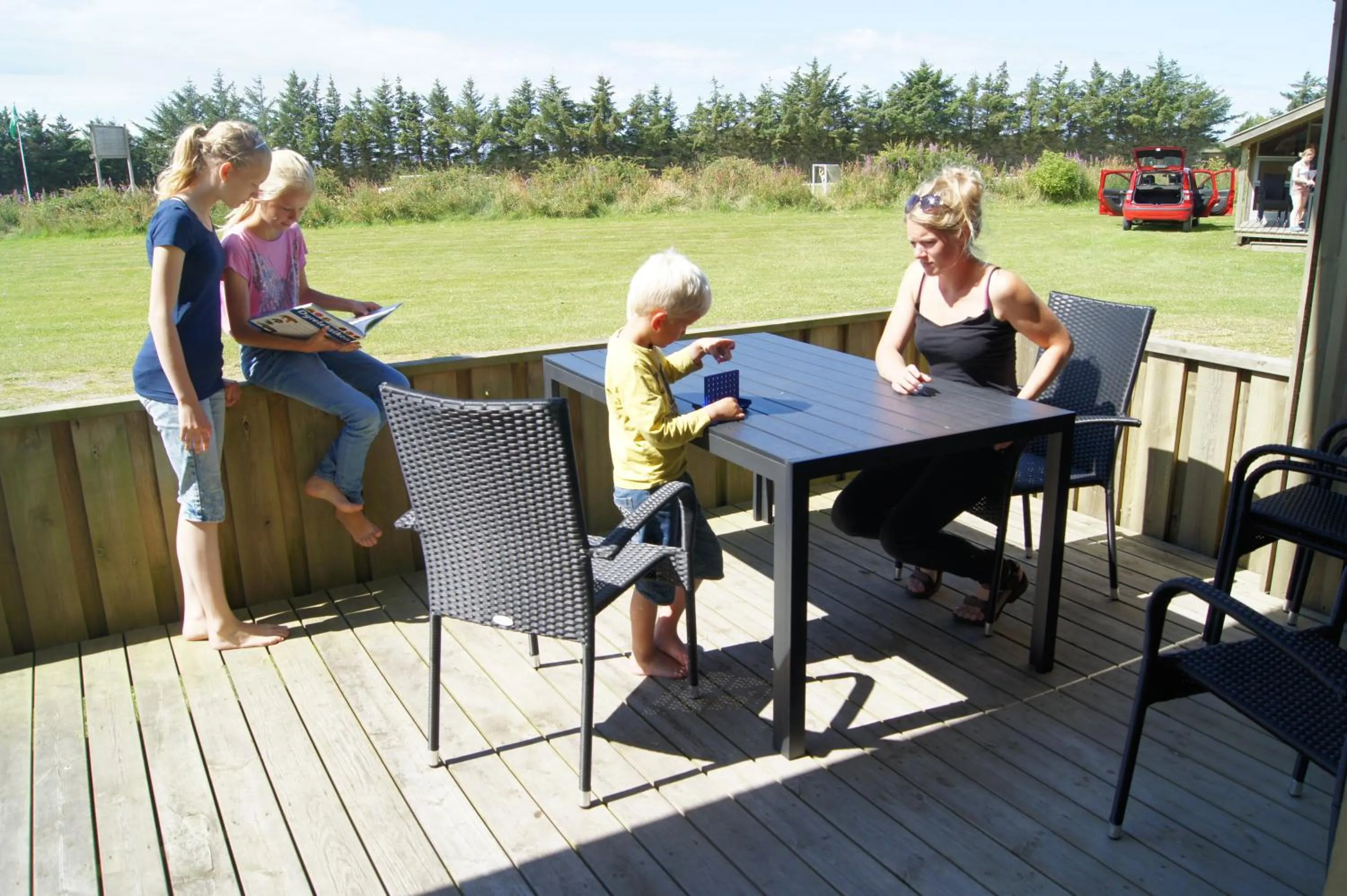 Balcony/Terrace in Gl. Klitgaard Camping & Cottages