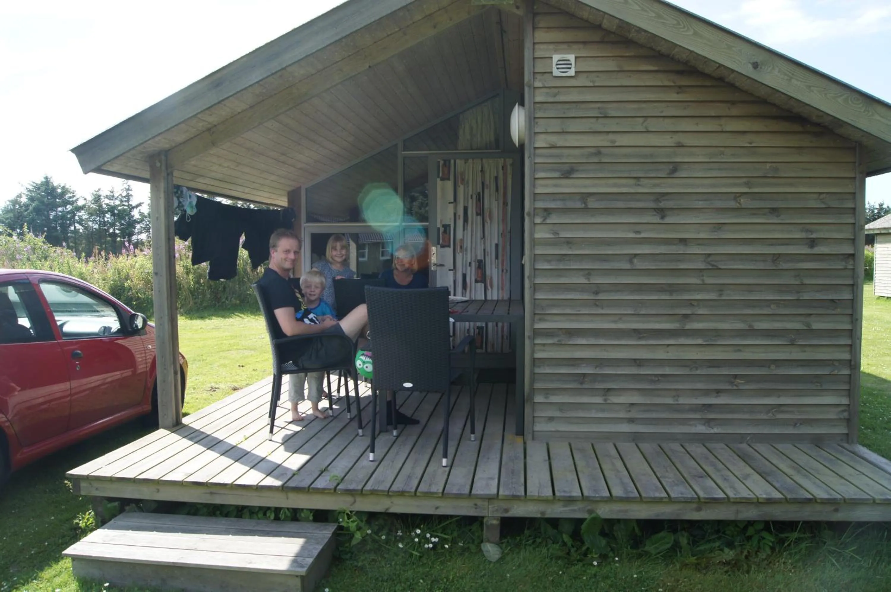 Balcony/Terrace in Gl. Klitgaard Camping & Cottages
