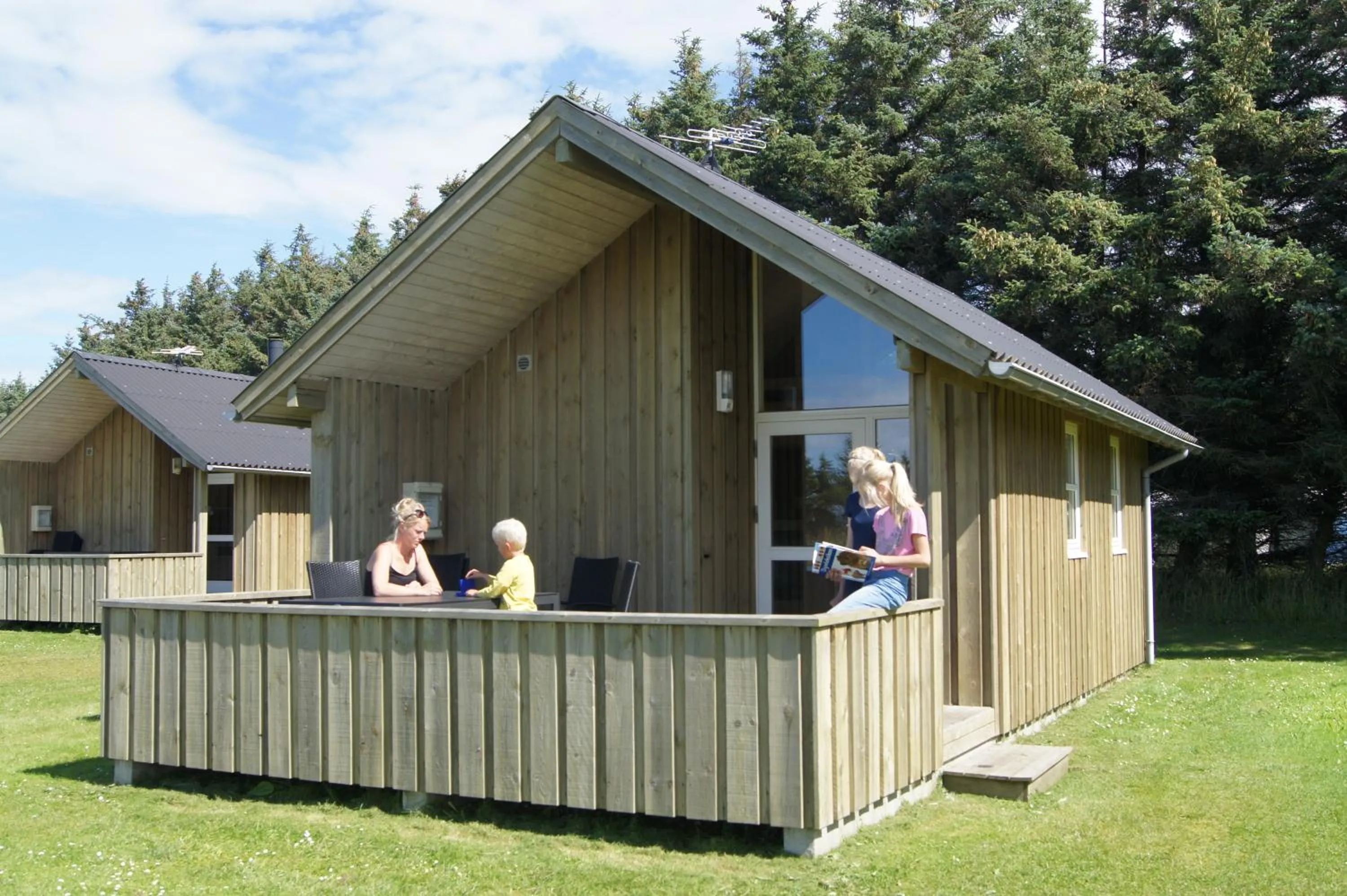 Balcony/Terrace in Gl. Klitgaard Camping & Cottages