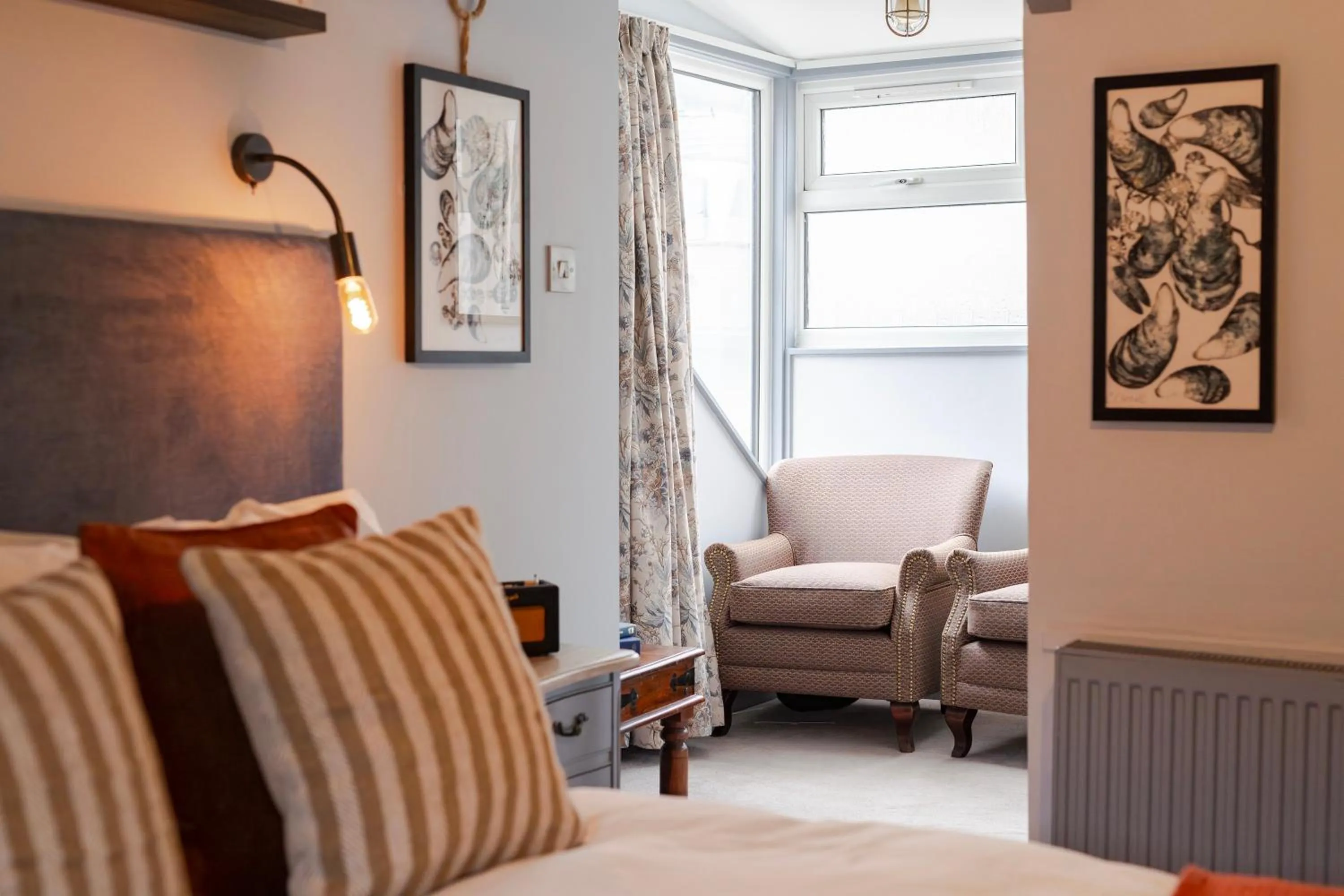 Seating area in Port Gaverne Hotel