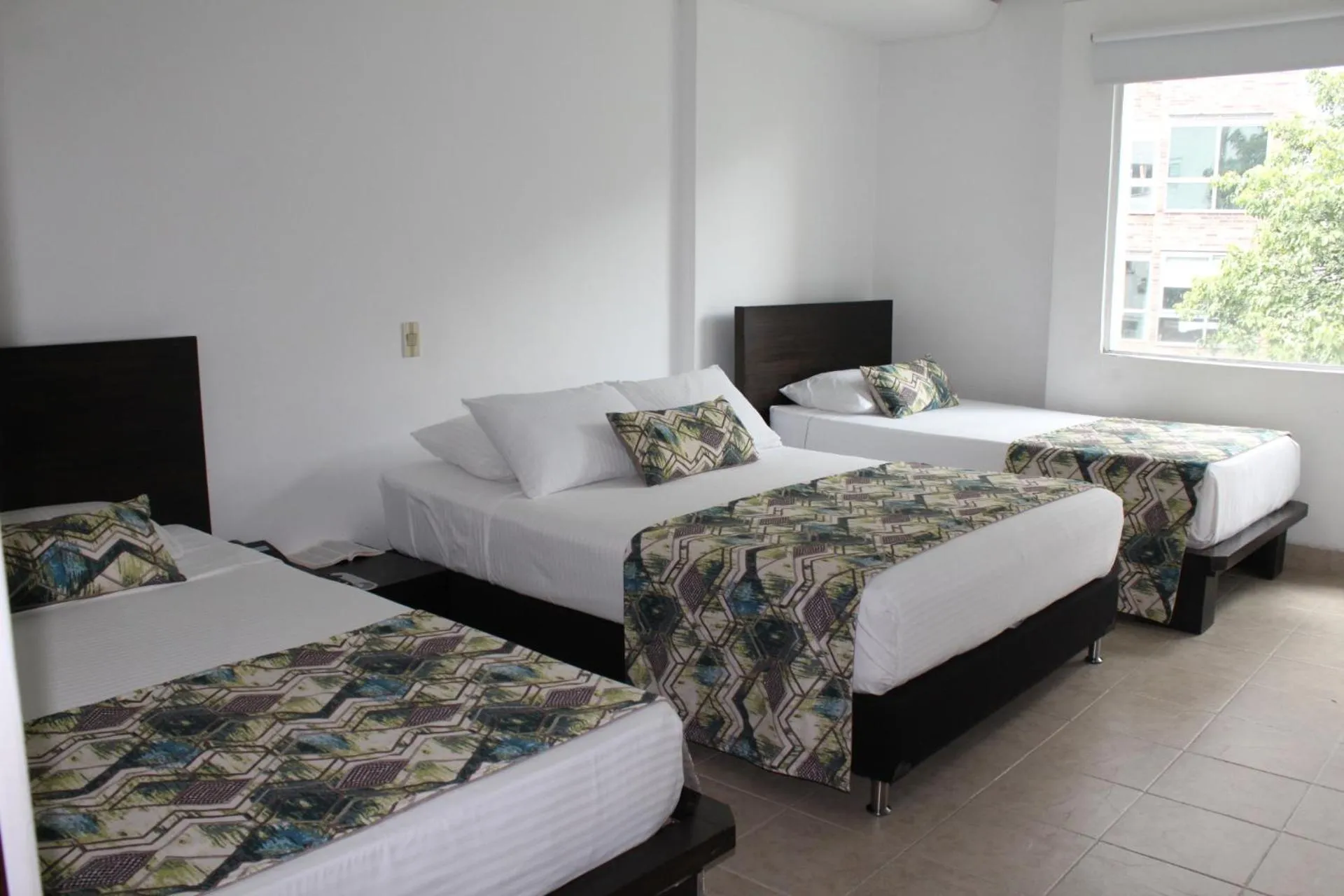 Bed in Hotel Mediterraneo