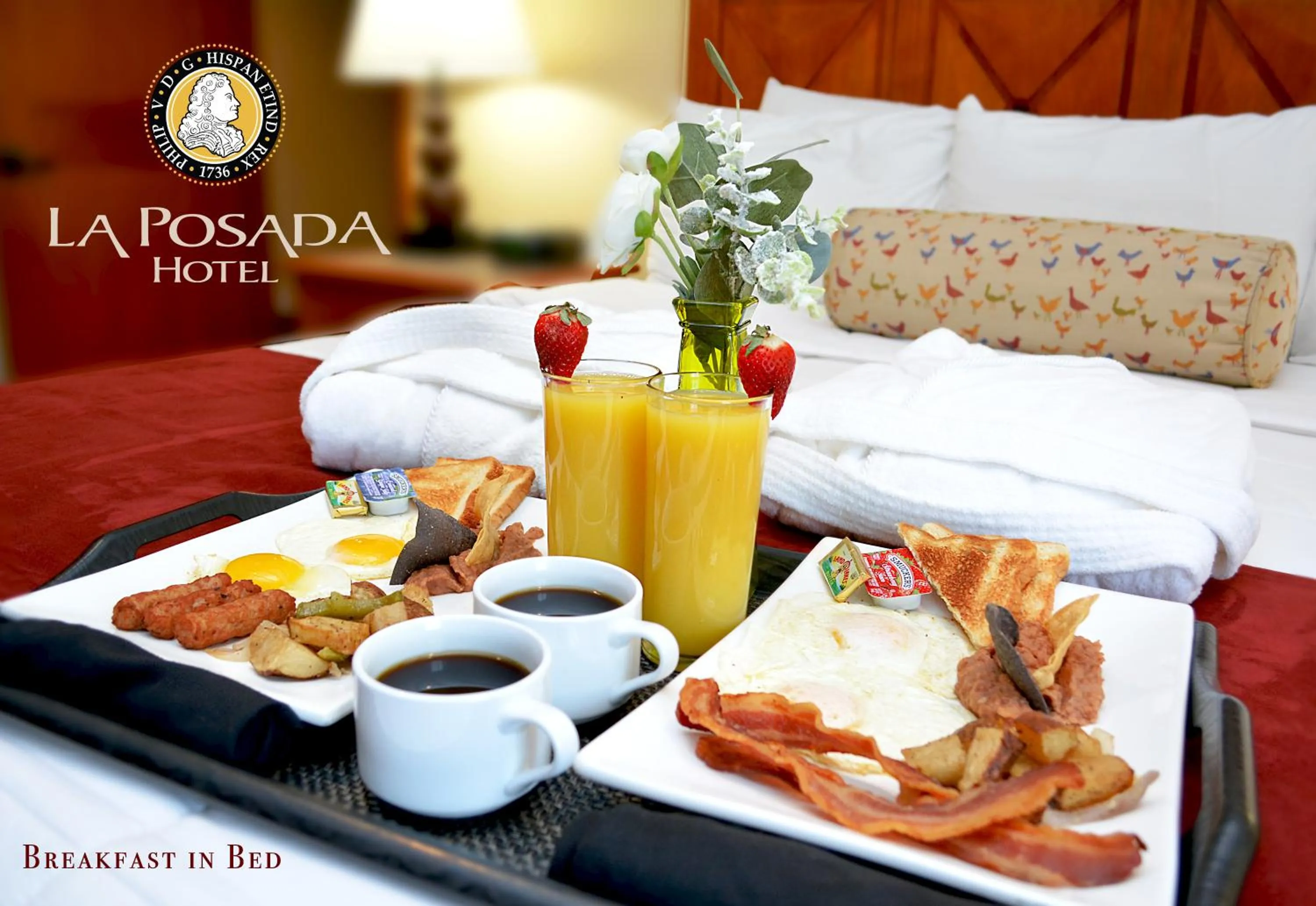 Bed in La Posada Hotel