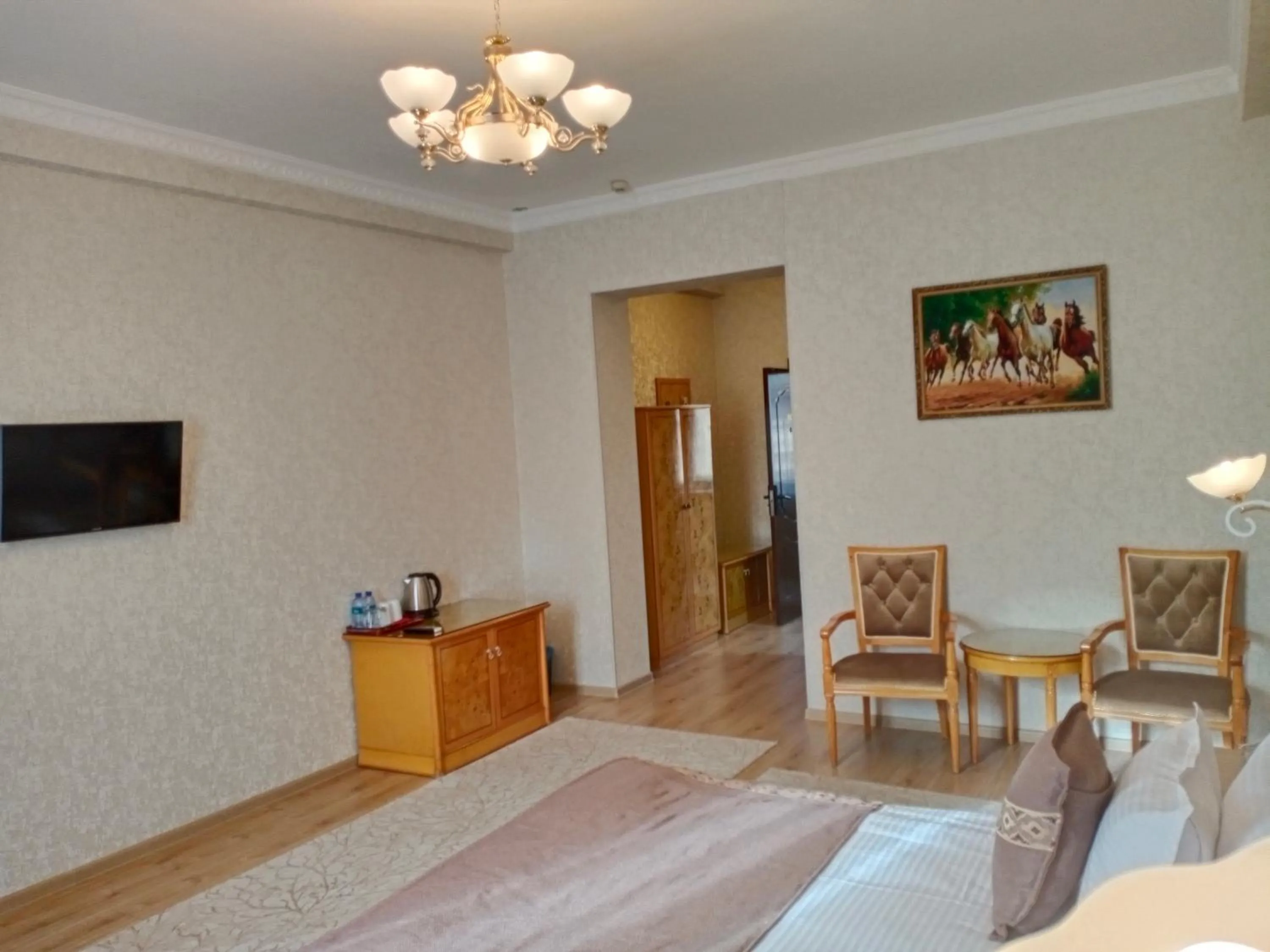 Bed in Hotel Asia Bukhara