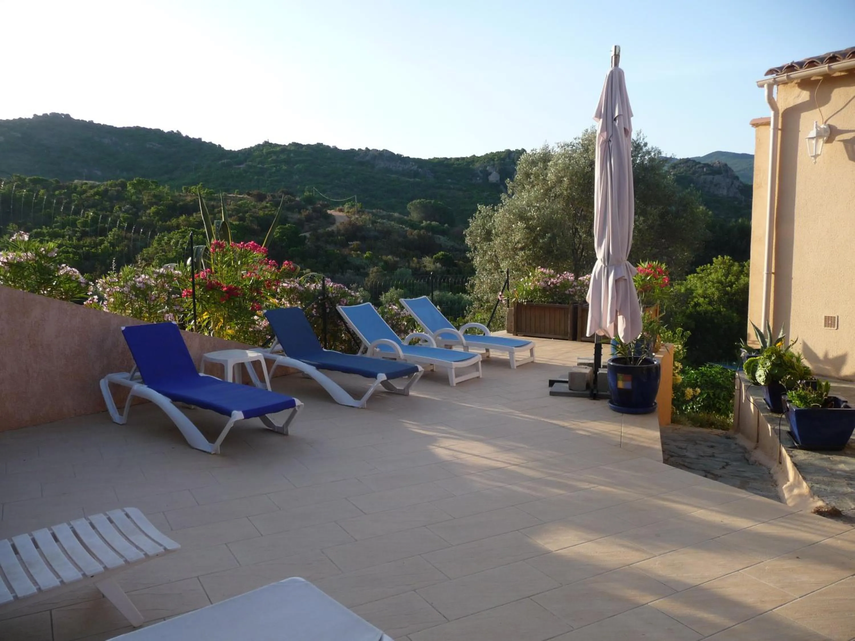 Balcony/Terrace in Corse Villa Porticcio vue Mer