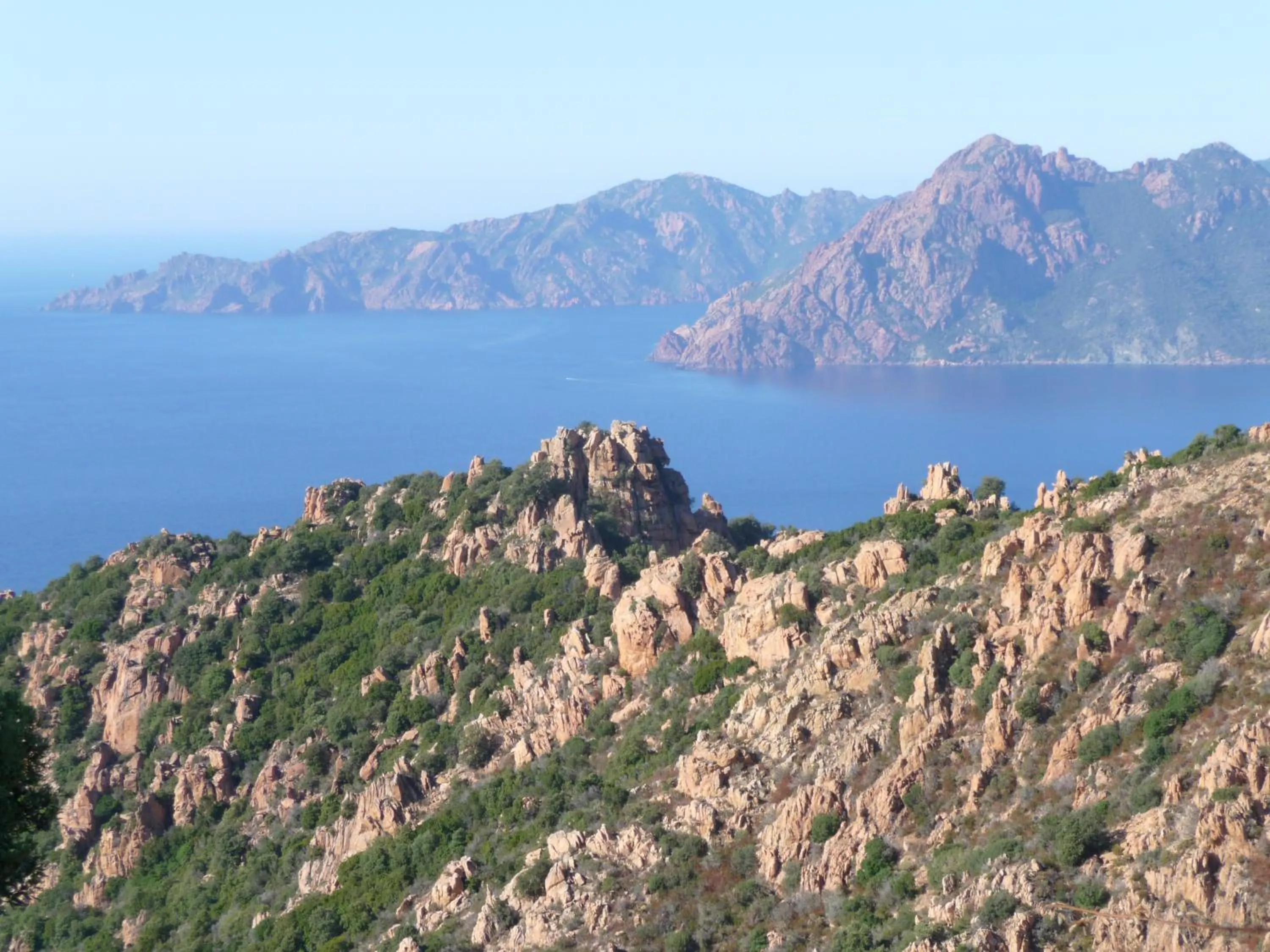 Natural landscape in Corse Villa Porticcio vue Mer