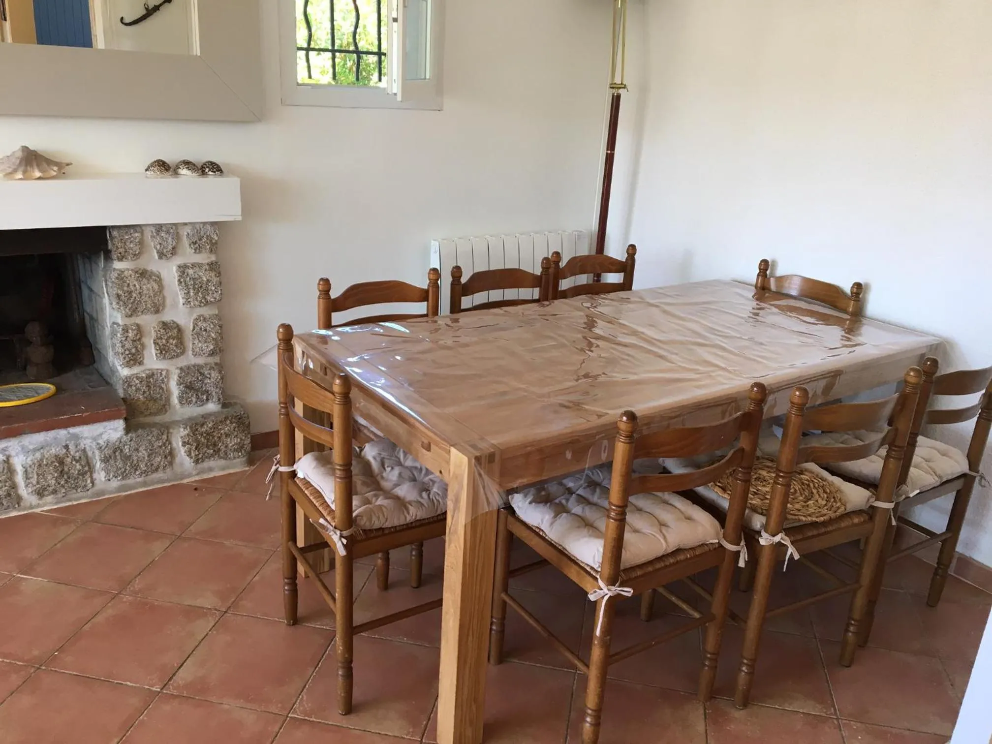 Dining area in Corse Villa Porticcio vue Mer