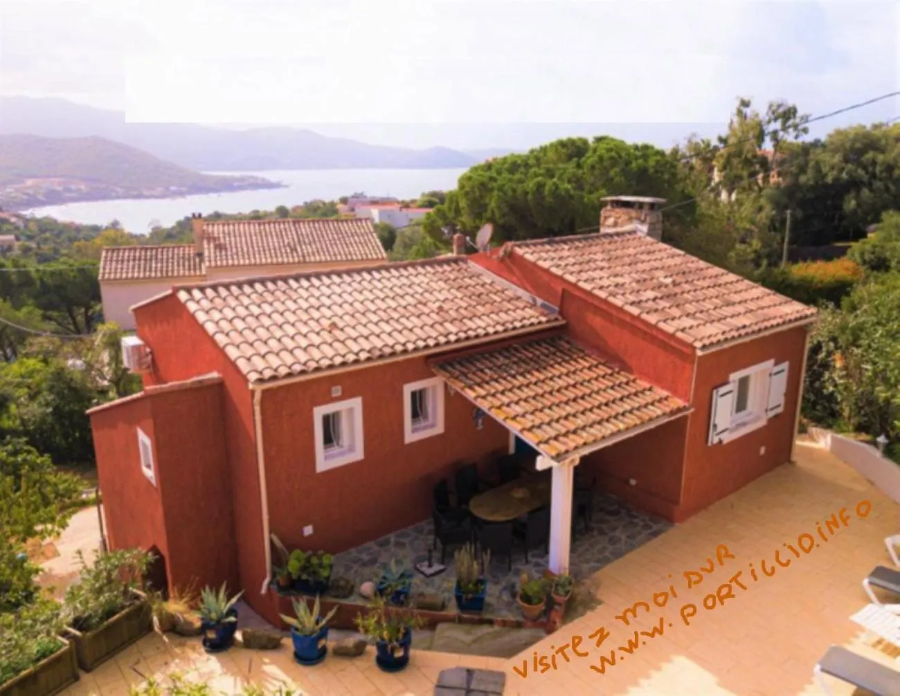 Property building in Corse Villa Porticcio vue Mer