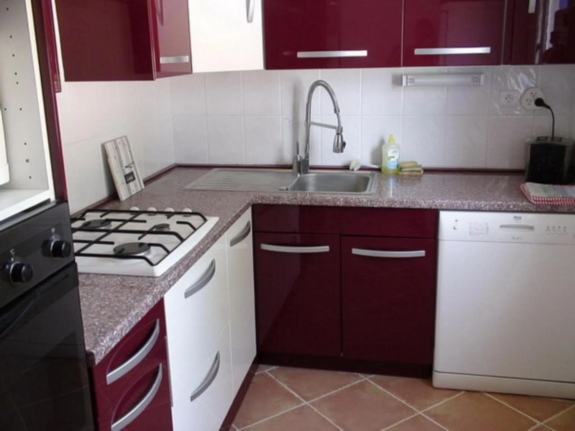 Kitchen or kitchenette in Corse Villa Porticcio vue Mer