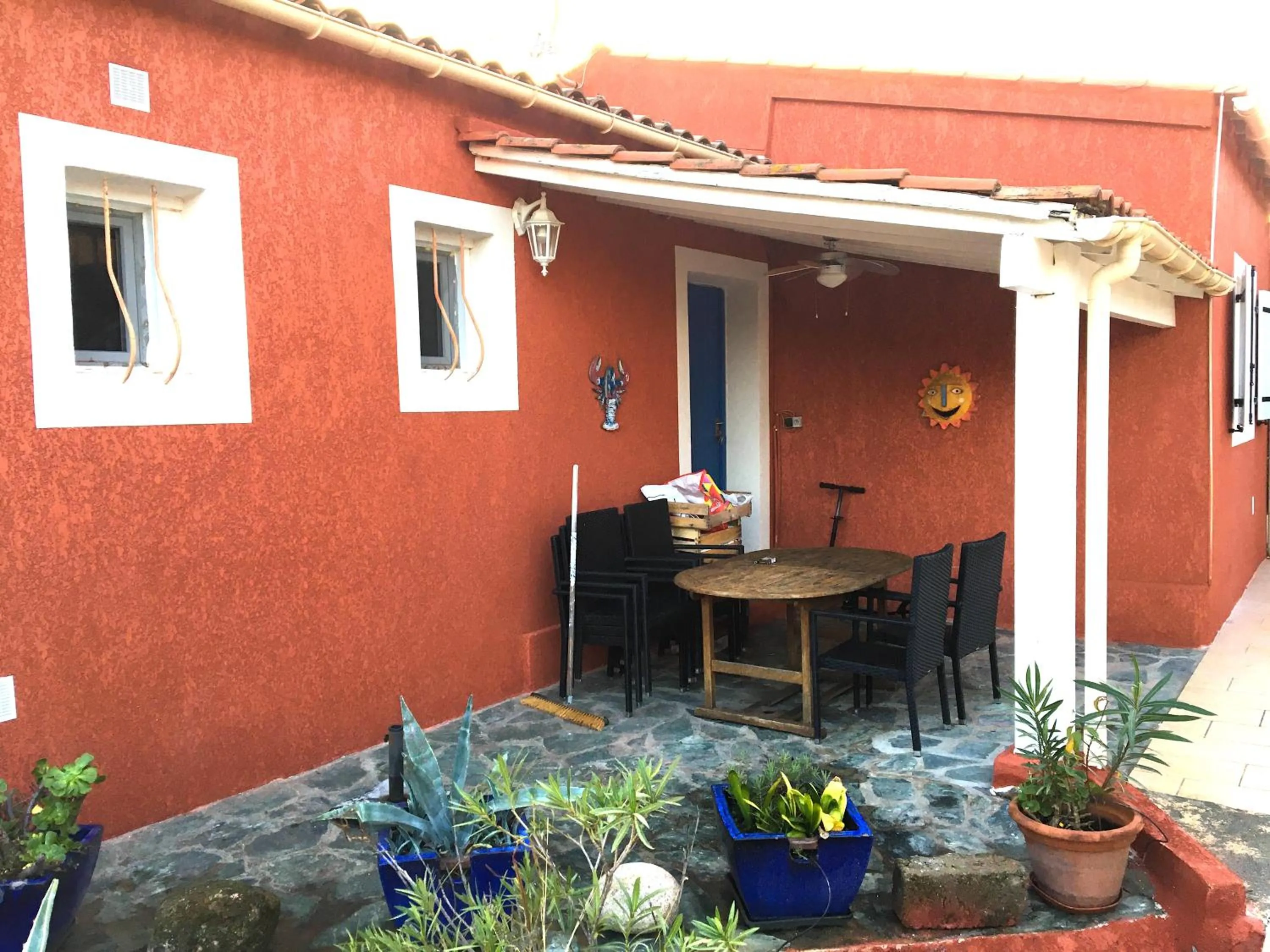 Dining area in Corse Villa Porticcio vue Mer