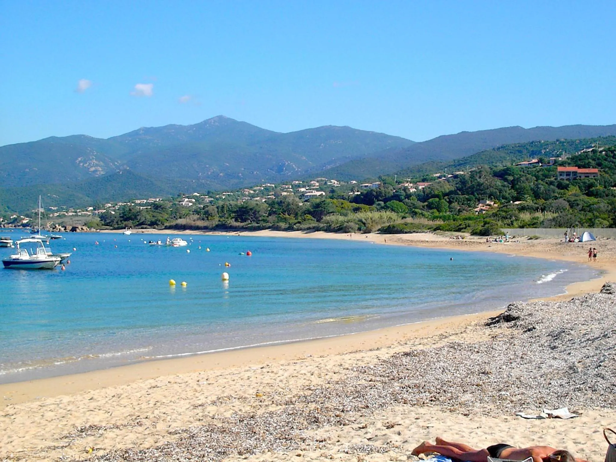 Beach in Corse Villa Porticcio vue Mer