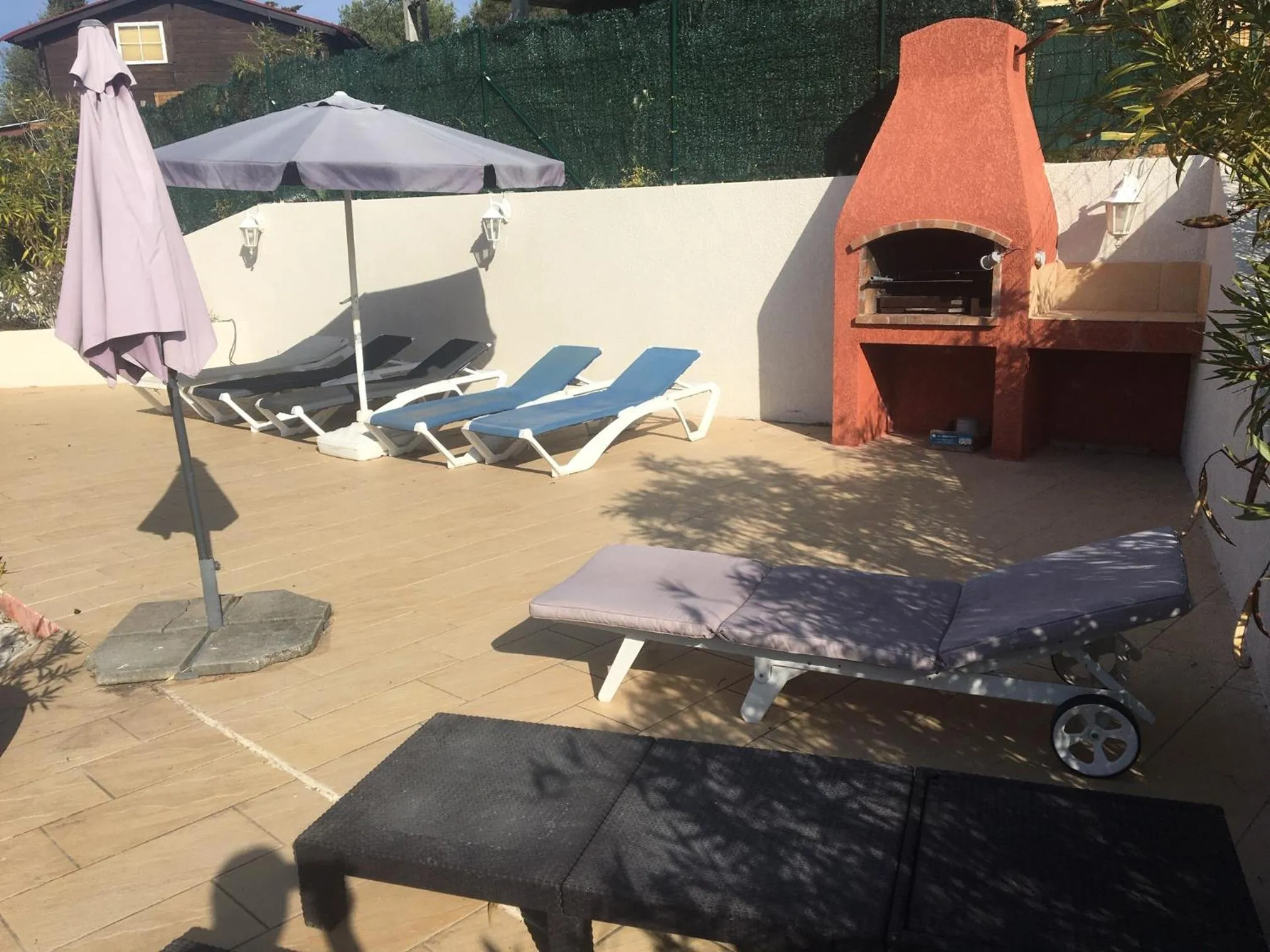 sunbed in Corse Villa Porticcio vue Mer