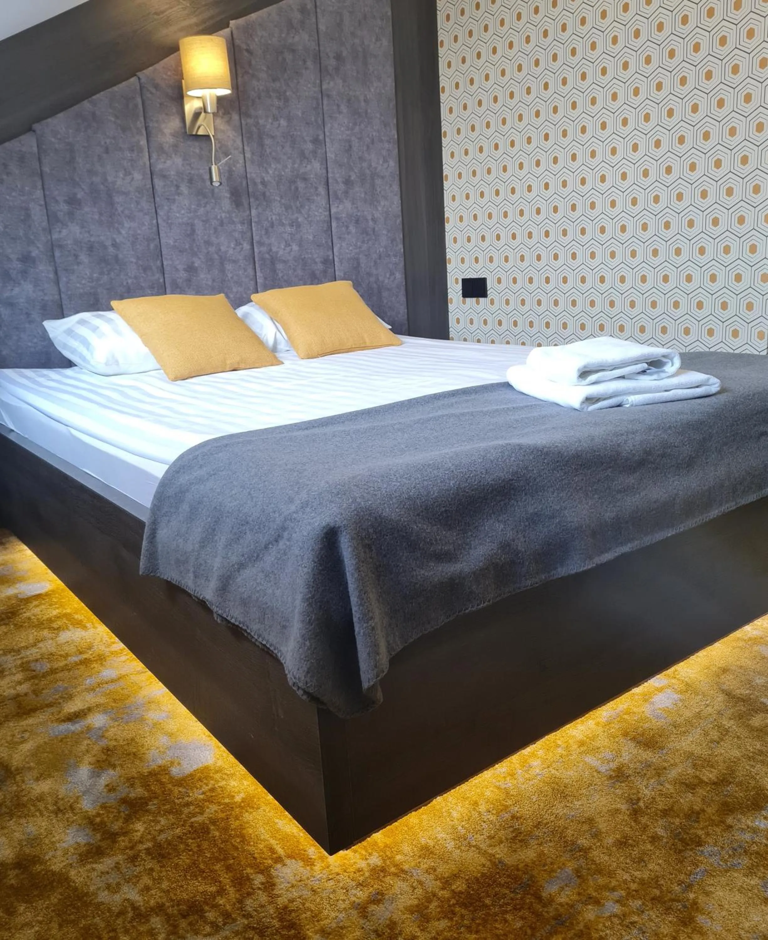 Bed in Pensjonat Retro