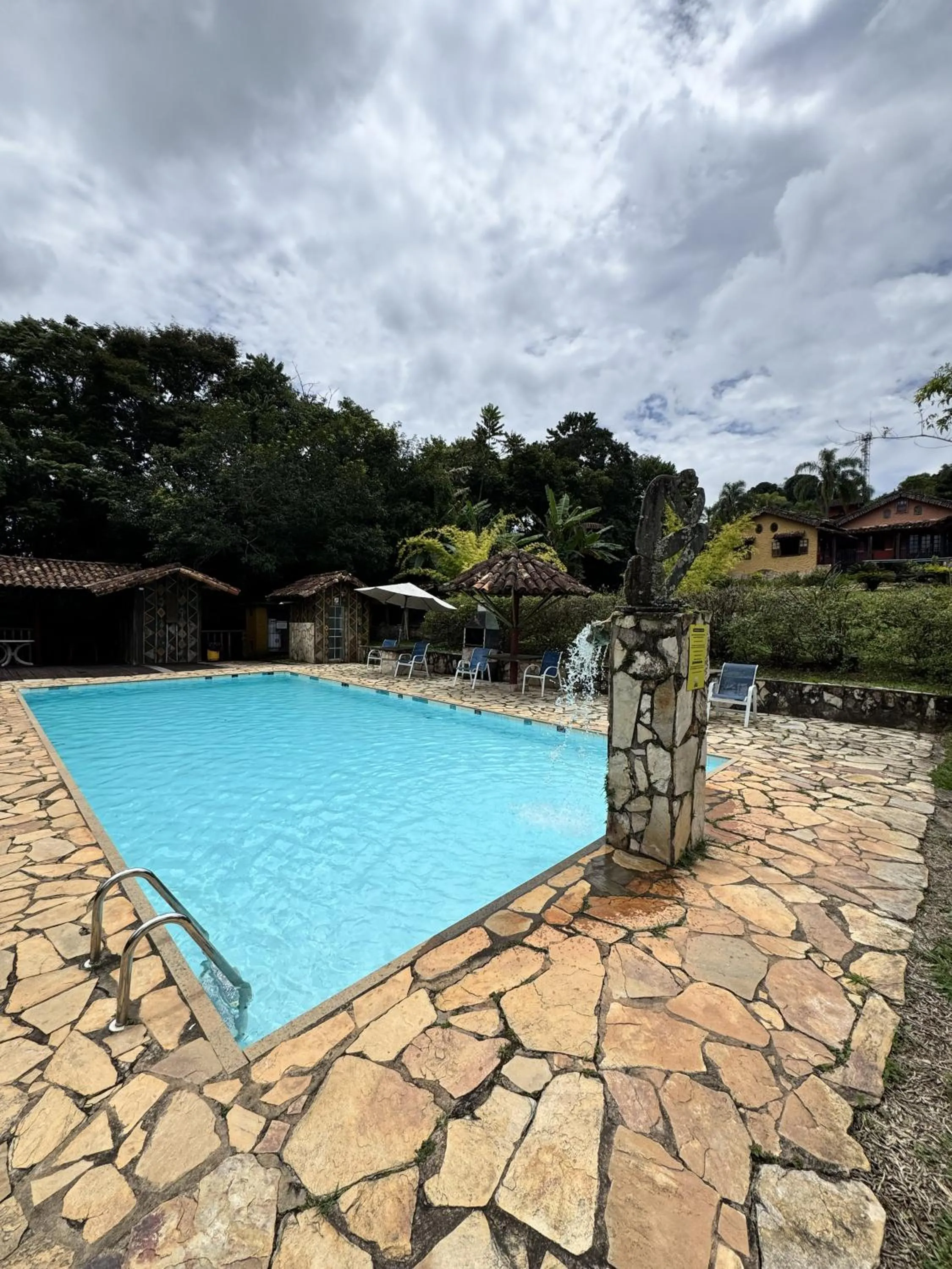 Pool view in Capricho Asturiano