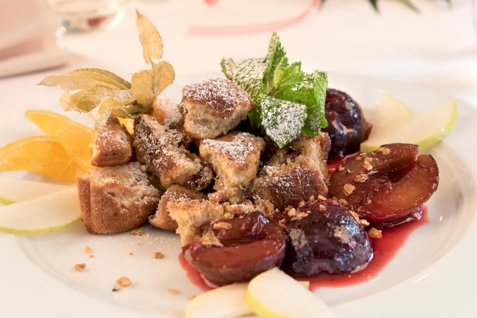 Food close-up in Hotel Restaurant Lohmühle