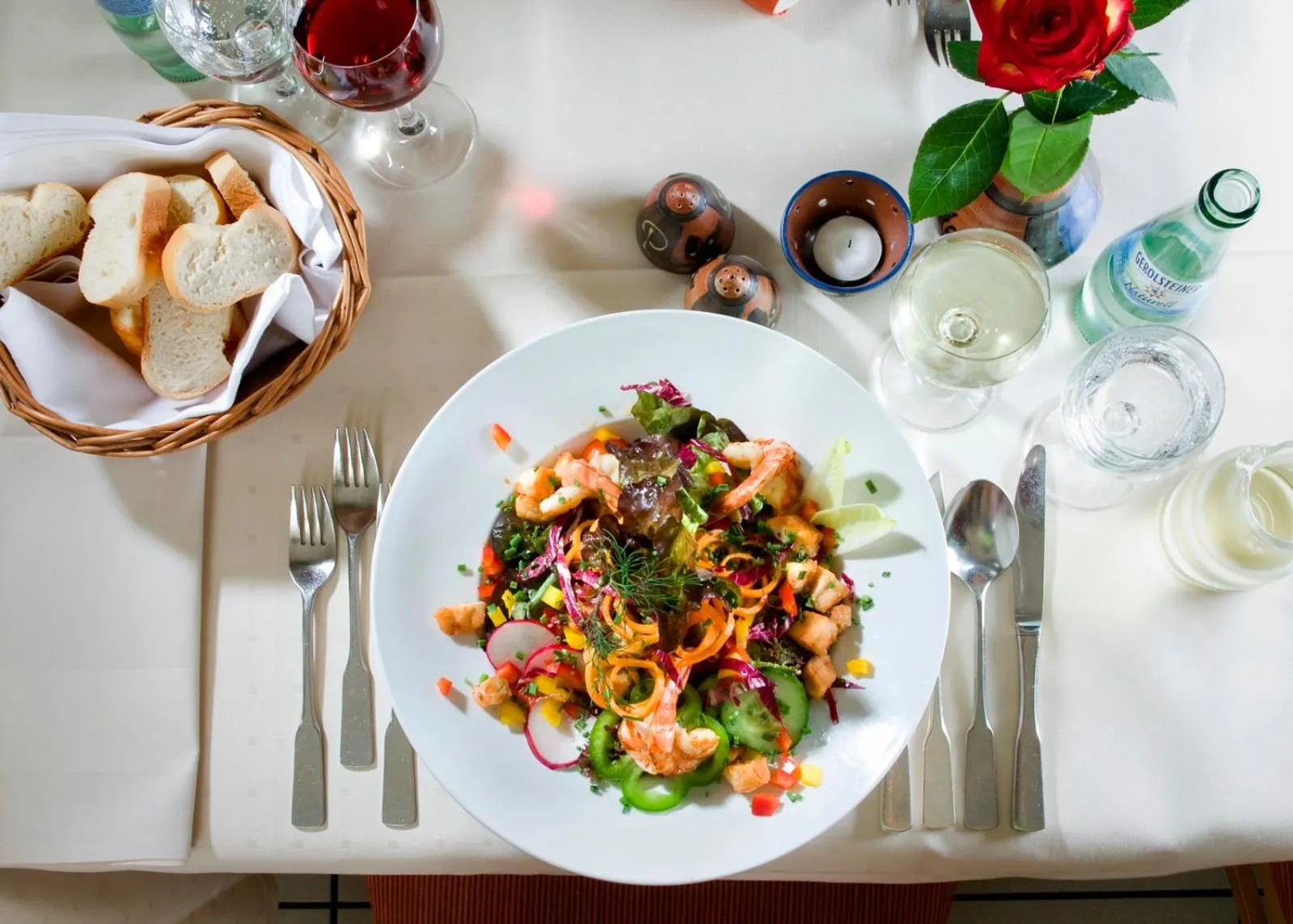 Food close-up in Hotel Restaurant Lohmühle