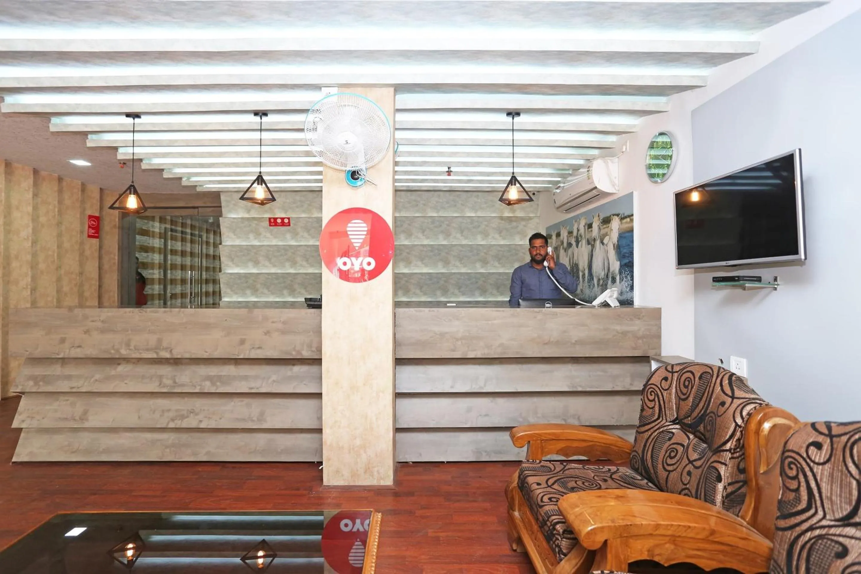 Lobby or reception in Super Capital O Sai Jagannath