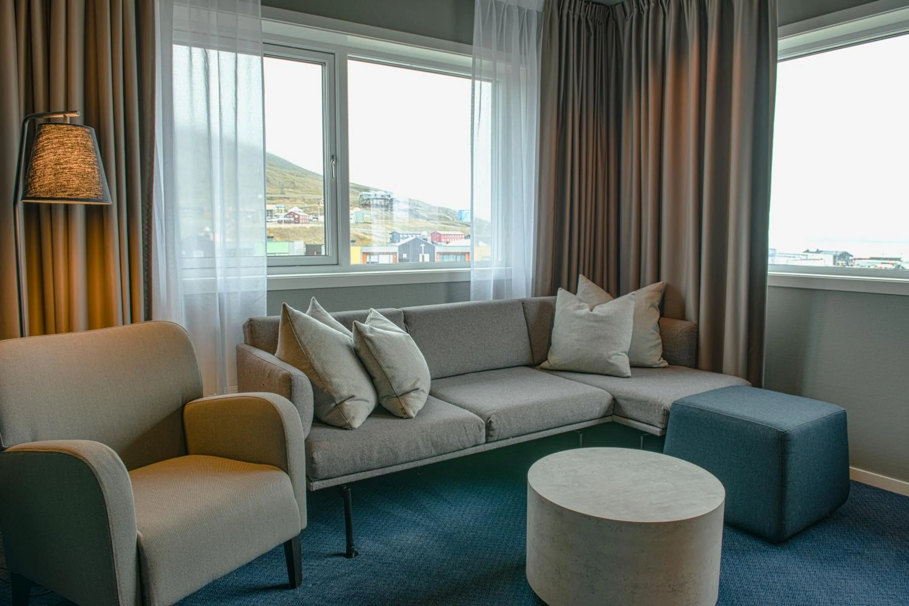 Living room in Radisson Blu Polar Hotel, Spitsbergen