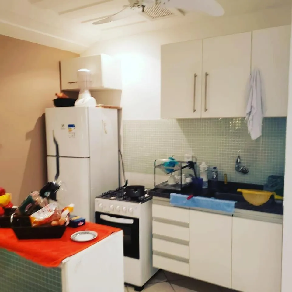 Kitchen or kitchenette in Apart Hotel em Búzios