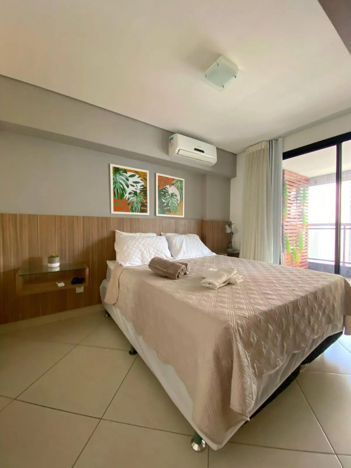 Bedroom, Bed in Landscape Apartamento Beira Mar 1203TB