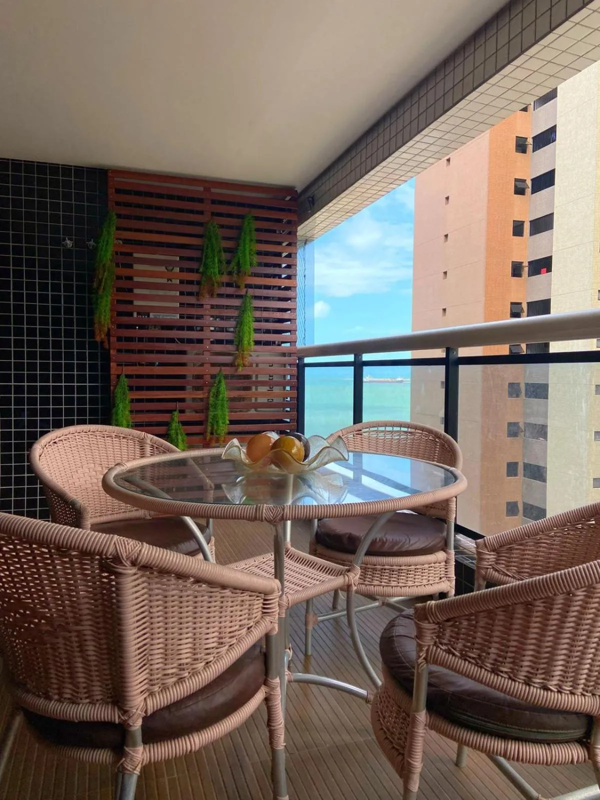 Balcony/Terrace in Landscape Apartamento Beira Mar 1203TB