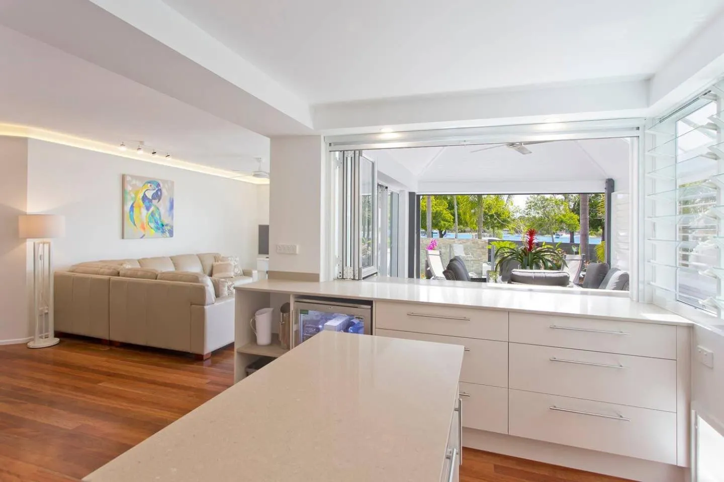 Living room in Noosa Boutique Apartments & Elkhorn Villas