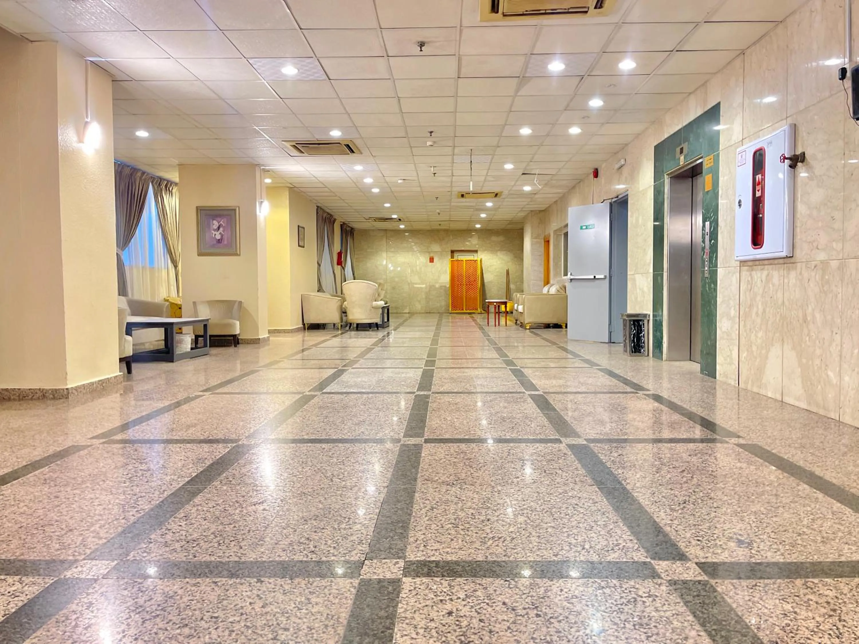 Seating area in Burj Al Mukhtara Hotel