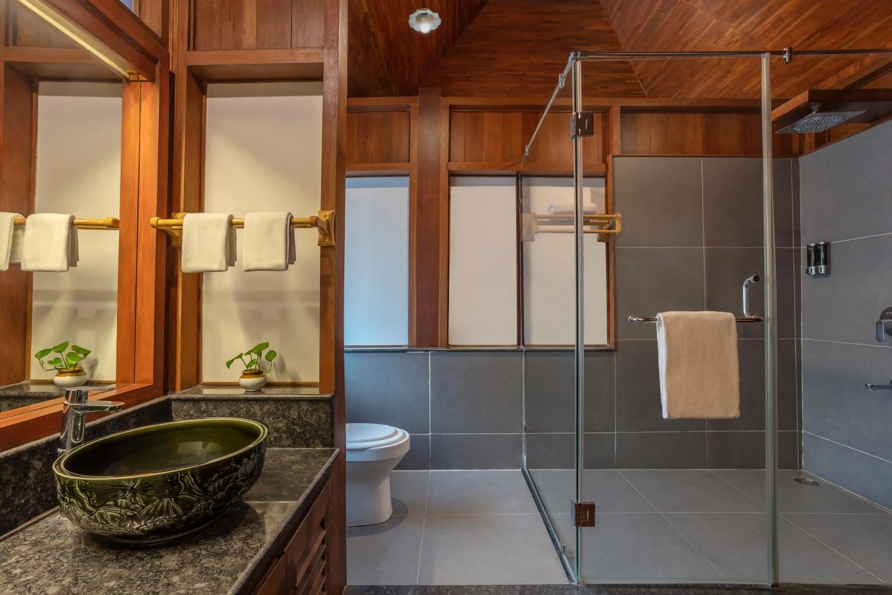 Bathroom in Estuary Sarovar Premiere Poovar Island