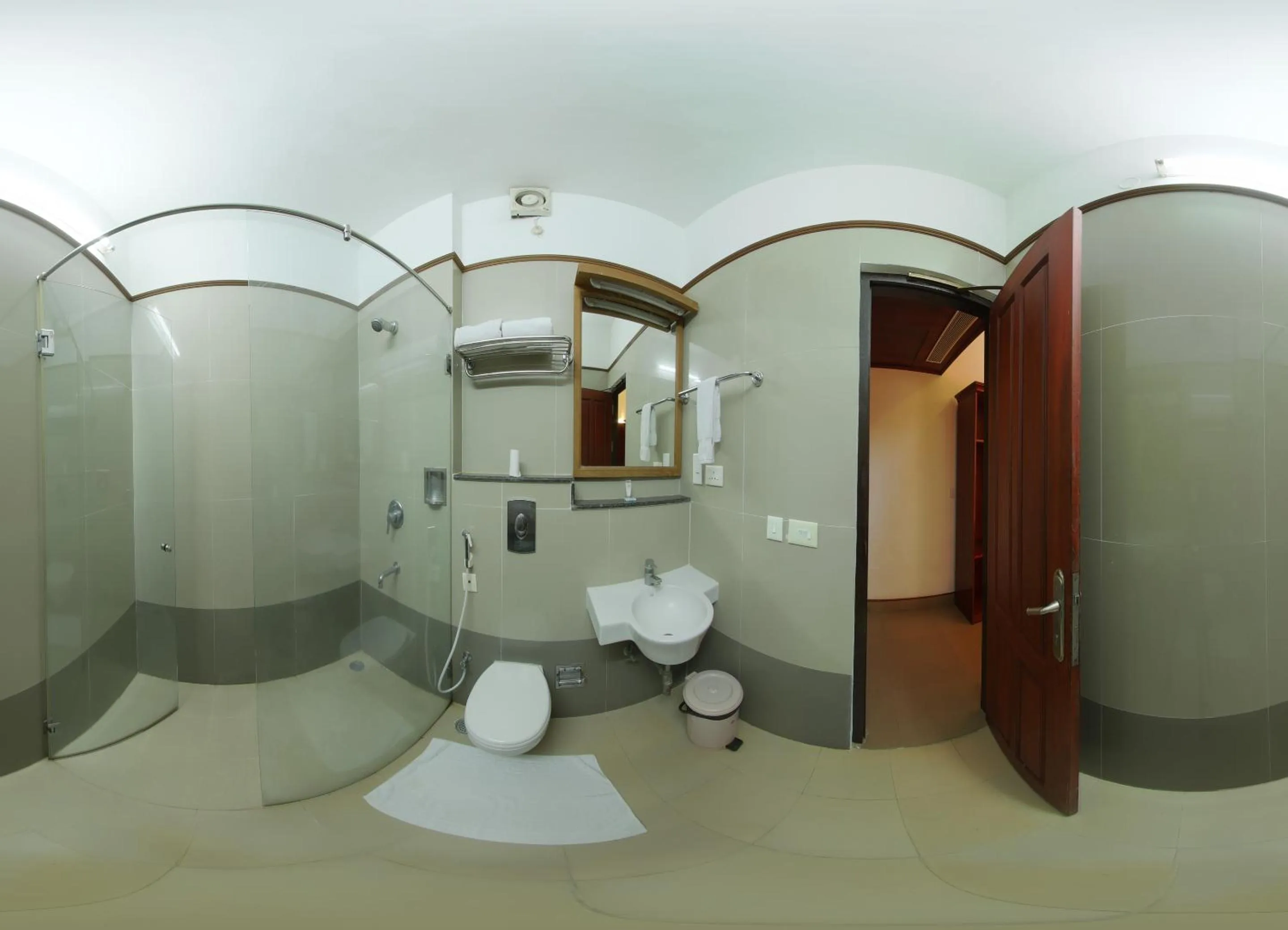 Bathroom in Estuary Sarovar Premiere Poovar Island