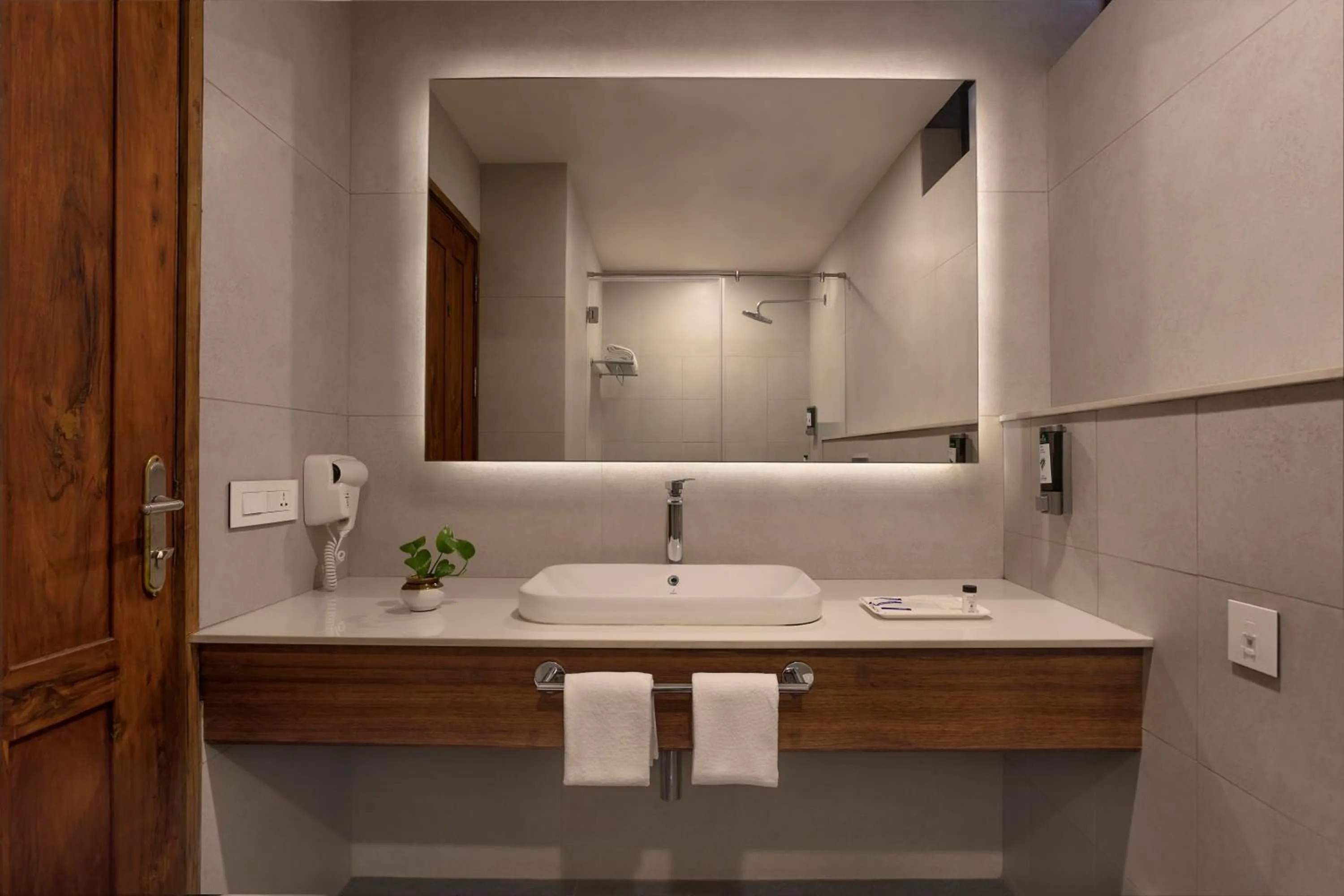 Bathroom in Estuary Sarovar Premiere Poovar Island