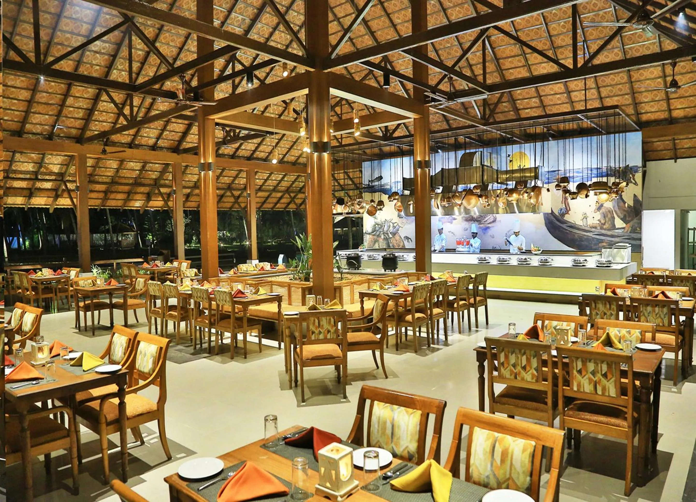 Restaurant/places to eat in Estuary Sarovar Premiere Poovar Island